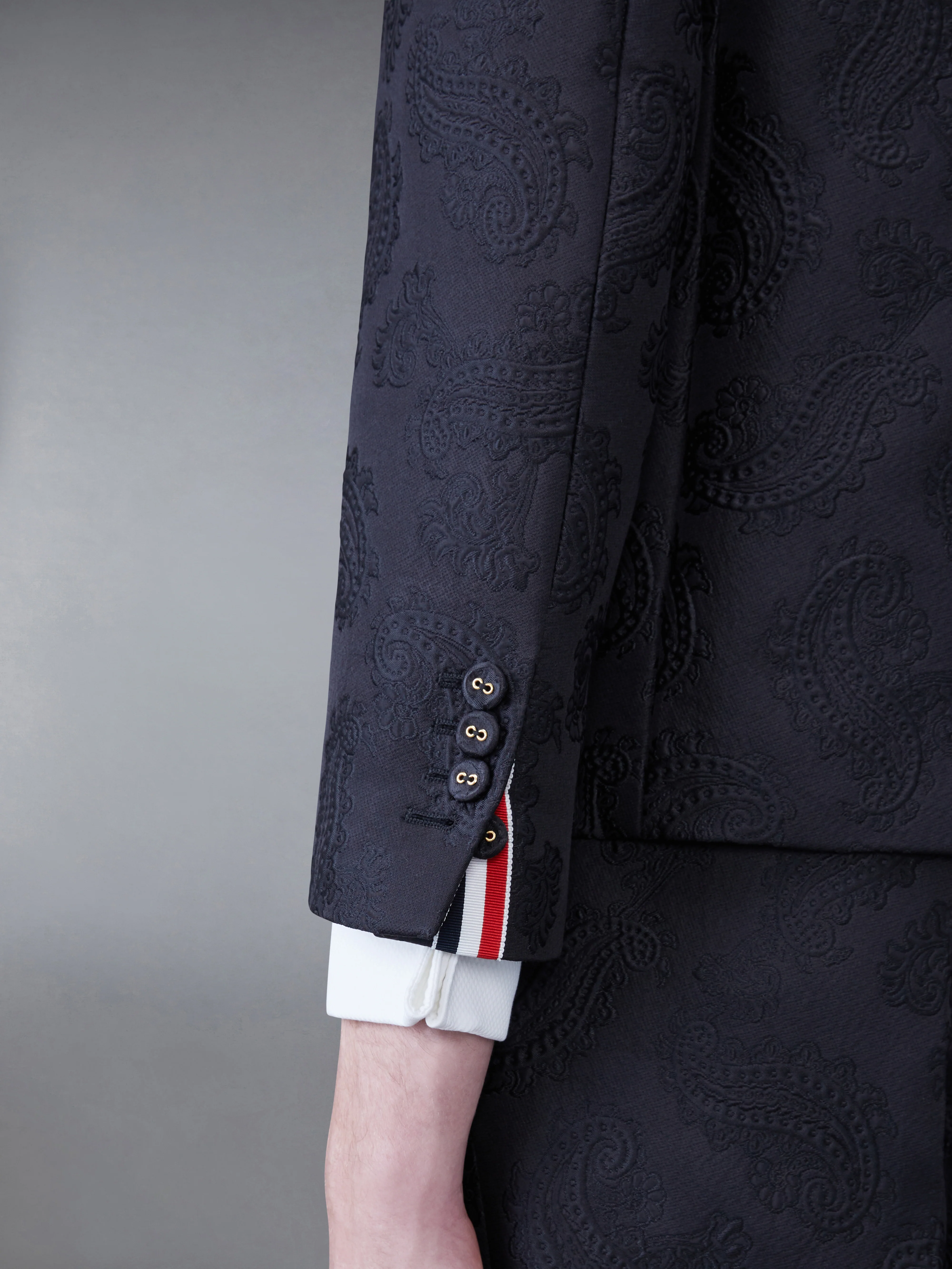 Paisley Jacquard Sack Sport Coat - Image 6