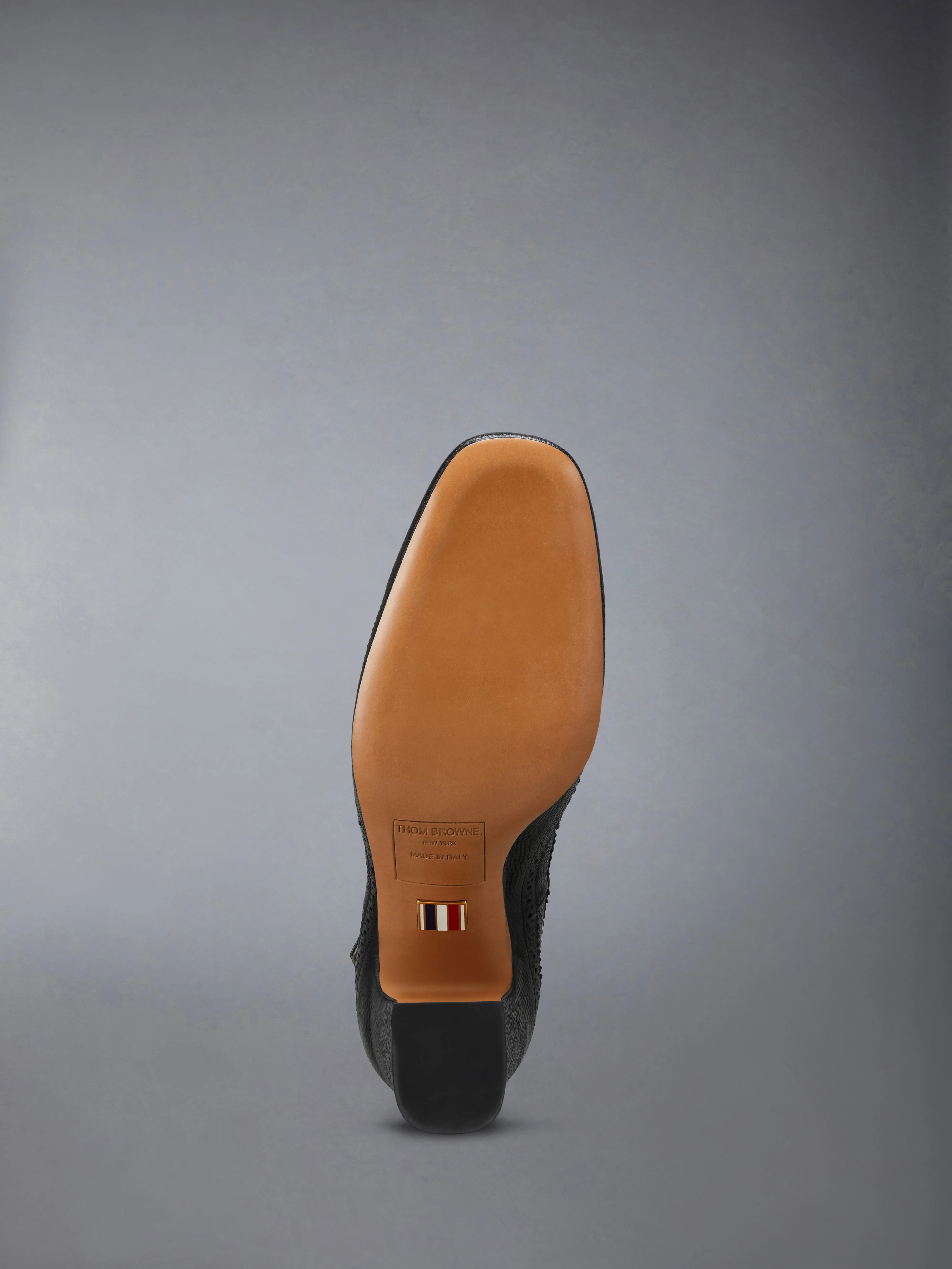 PEBBLE GRAIN CRISS CROSS HEELED THOM JOHN 75MM - Image 5