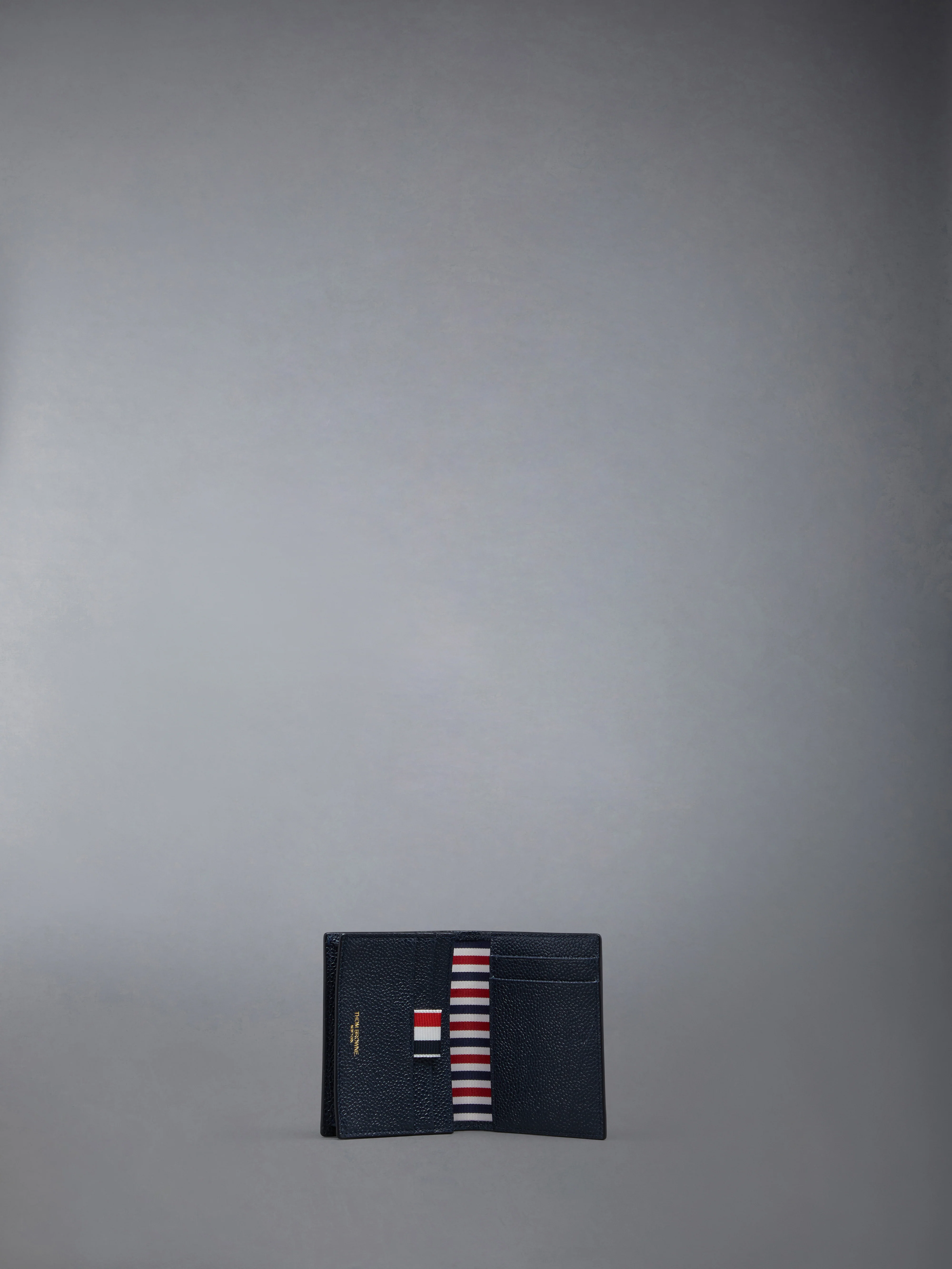 PEBBLE GRAIN OPEN POCKET DOUBLE CARD HOLDER - Image 3