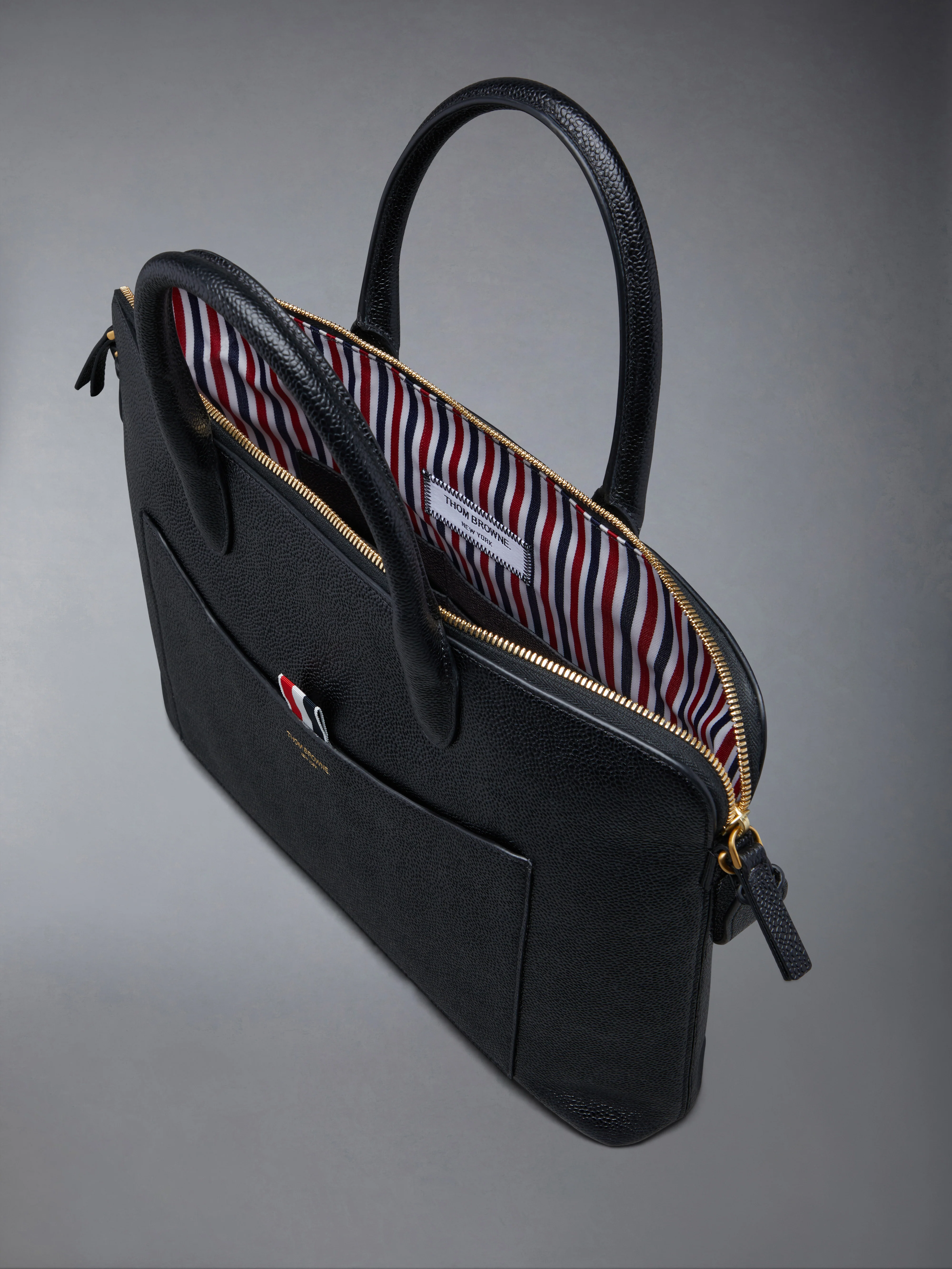 PEBBLE GRAIN SLIM BRIEFCASE - Image 5