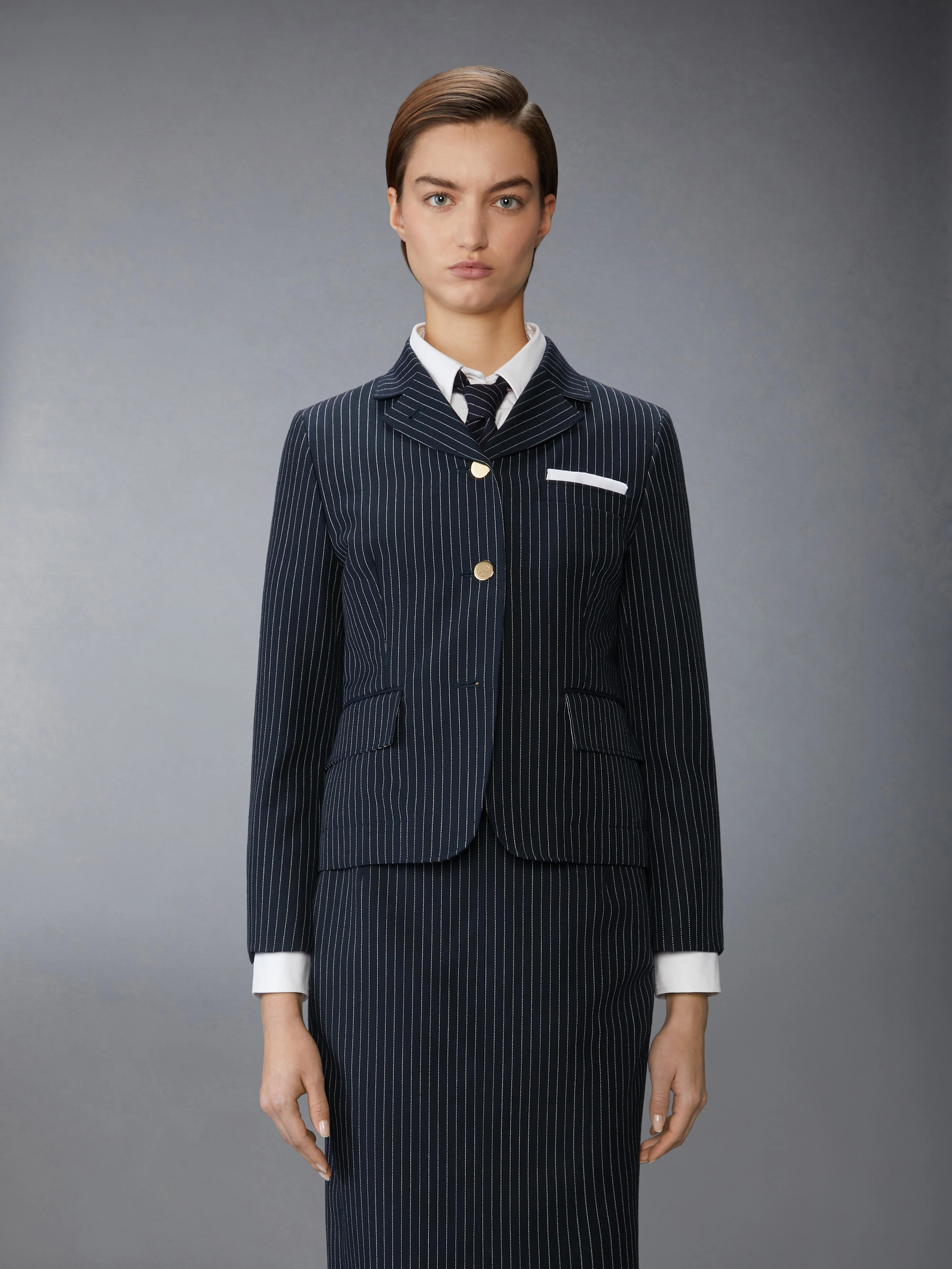 PINSTRIPE HIGH TWIST WOOL SPORTCOAT