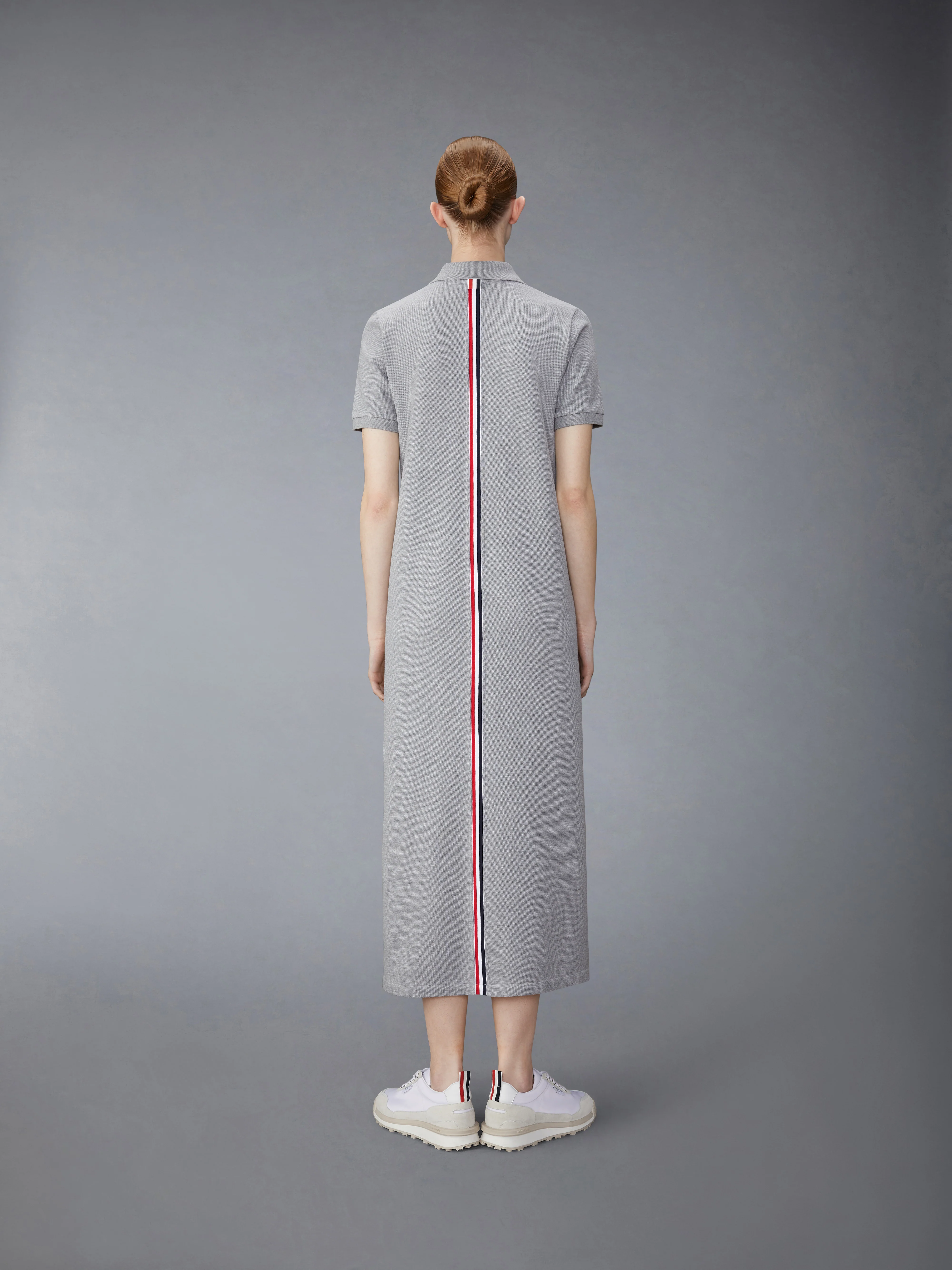PIQUE RWB STRIPE POLO MIDI DRESS - Image 3