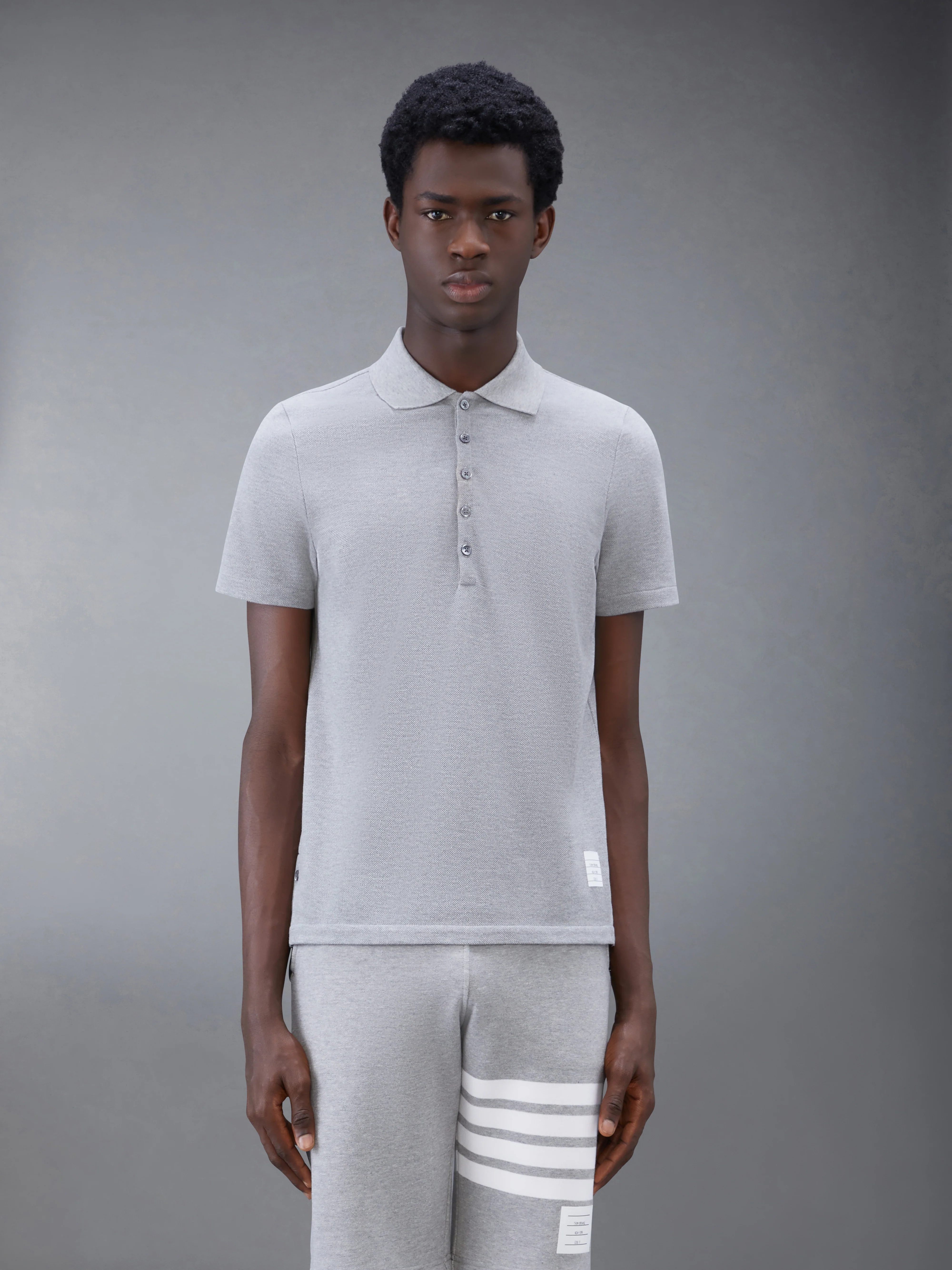 PIQUE RWB STRIPE RELAXED POLO