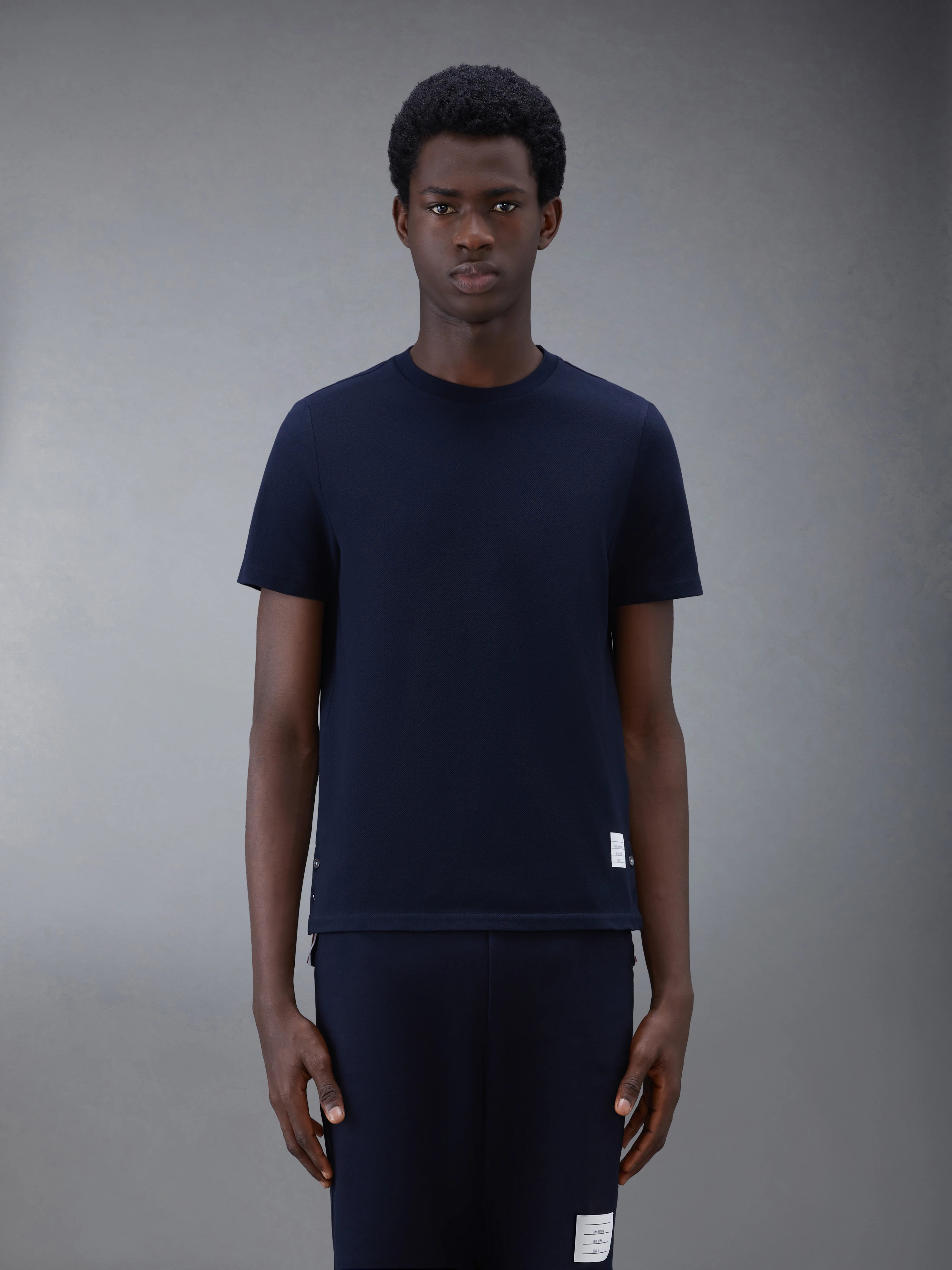 PIQUE RWB STRIPE RELAXED TEE