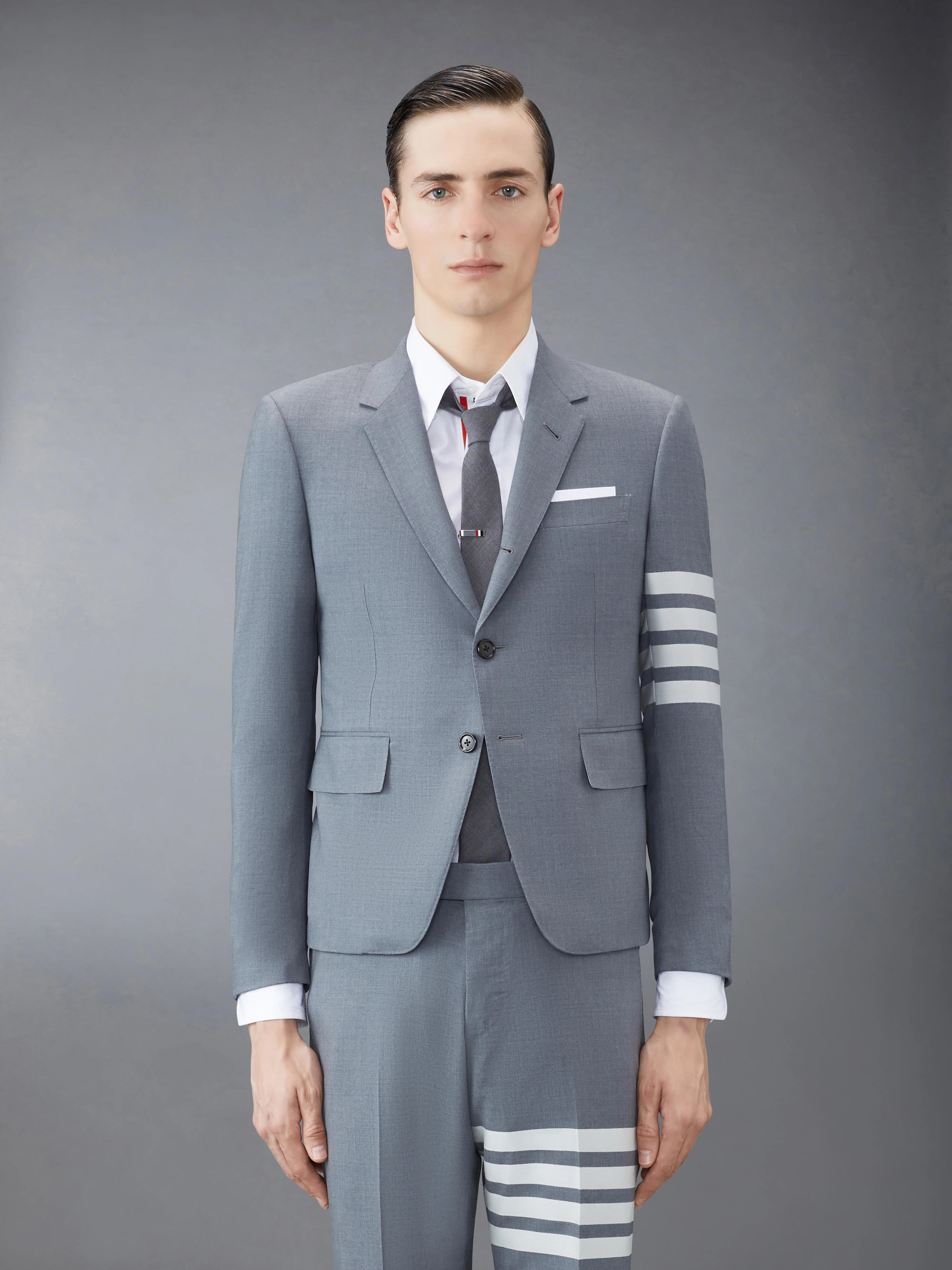 PLAIN WEAVE 4-BAR HIGH ARMHOLE SPORTCOAT