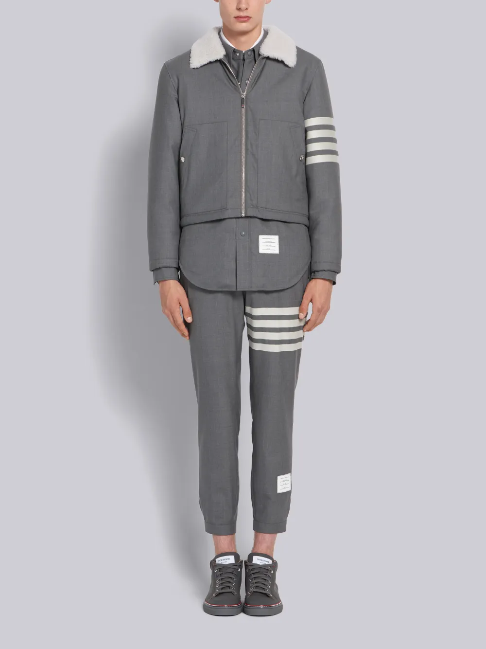 PLAIN WEAVE 4-BAR SWEATPANTS - Image 4