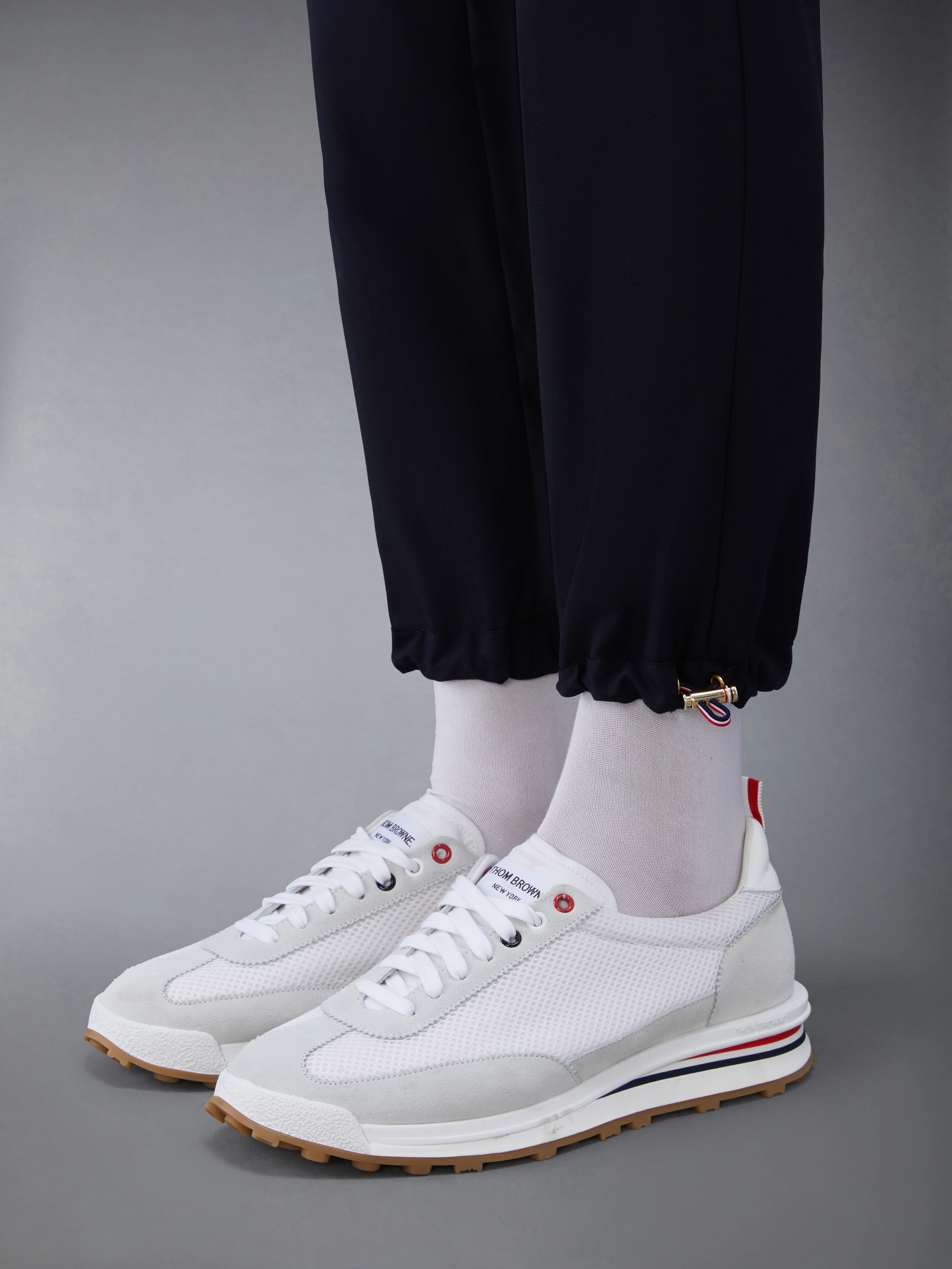 PLAIN WEAVE 4-BAR TRACK TROUSER - Image 5