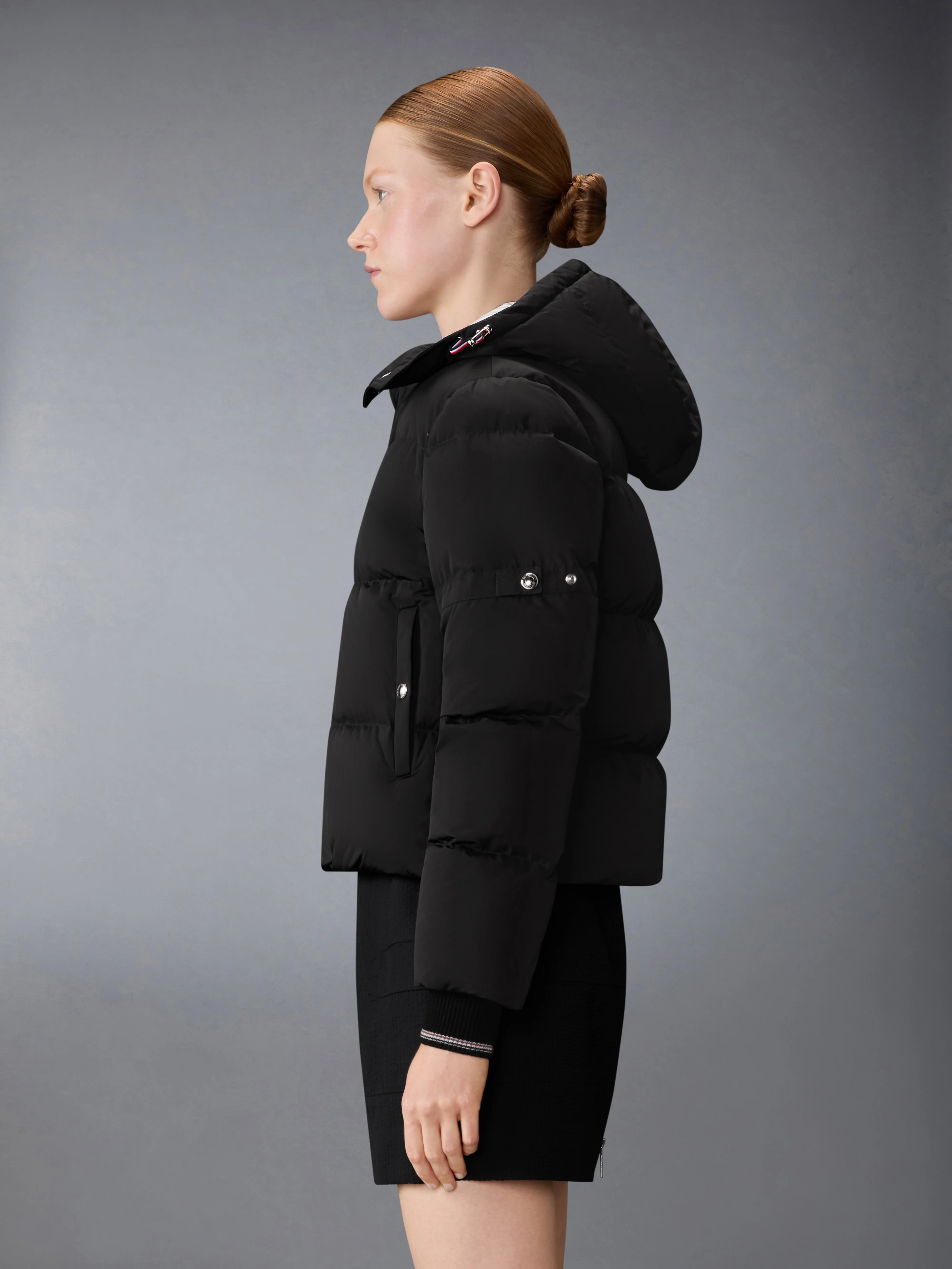 POLY TECH DOWN FILLED CROPPED PARKA WITH ARMBANDS - Image 4