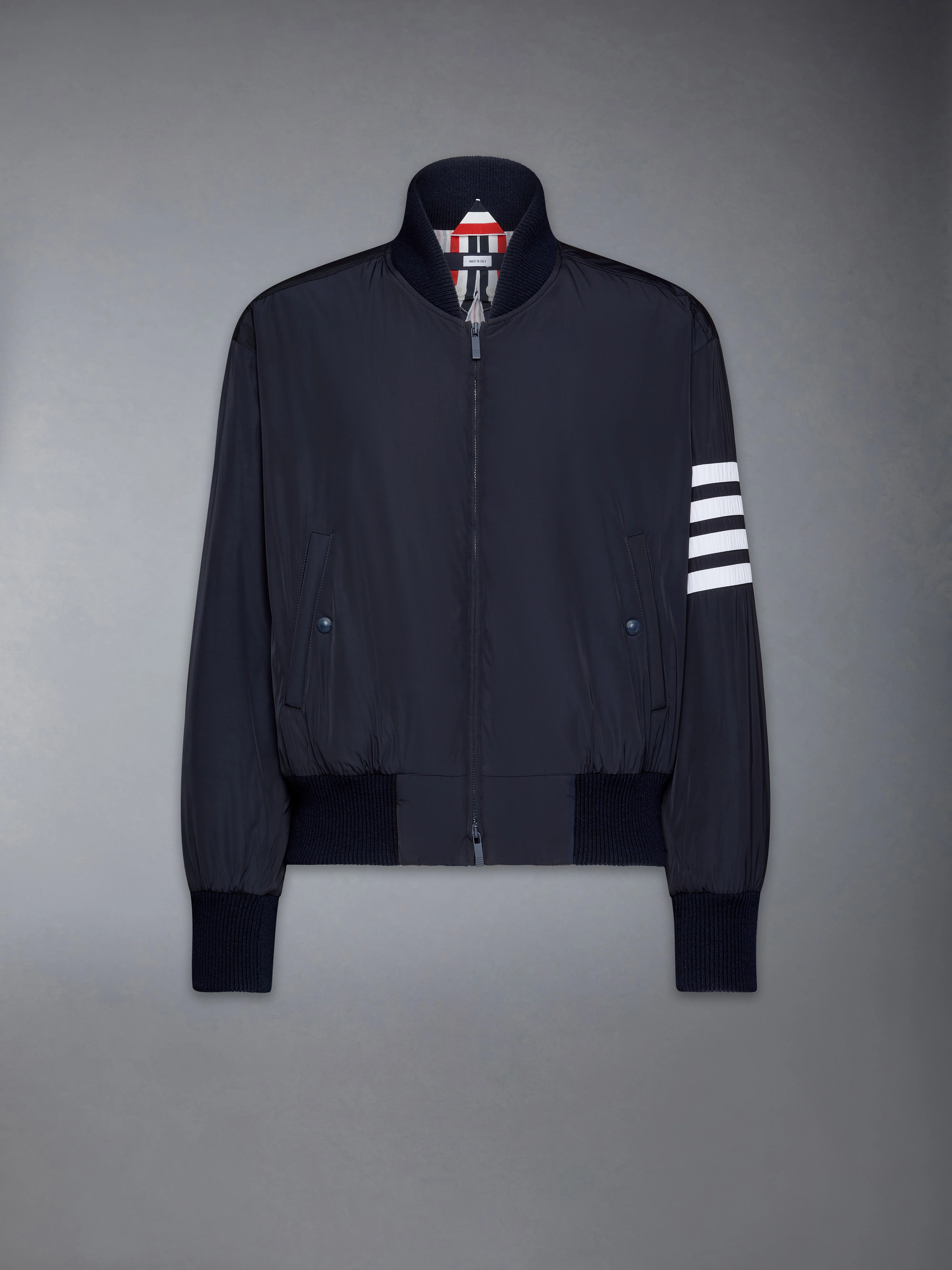 POLY TWILL 4-BAR OVERSIZED KNIT DOWN BLOUSON JACKET - Image 7