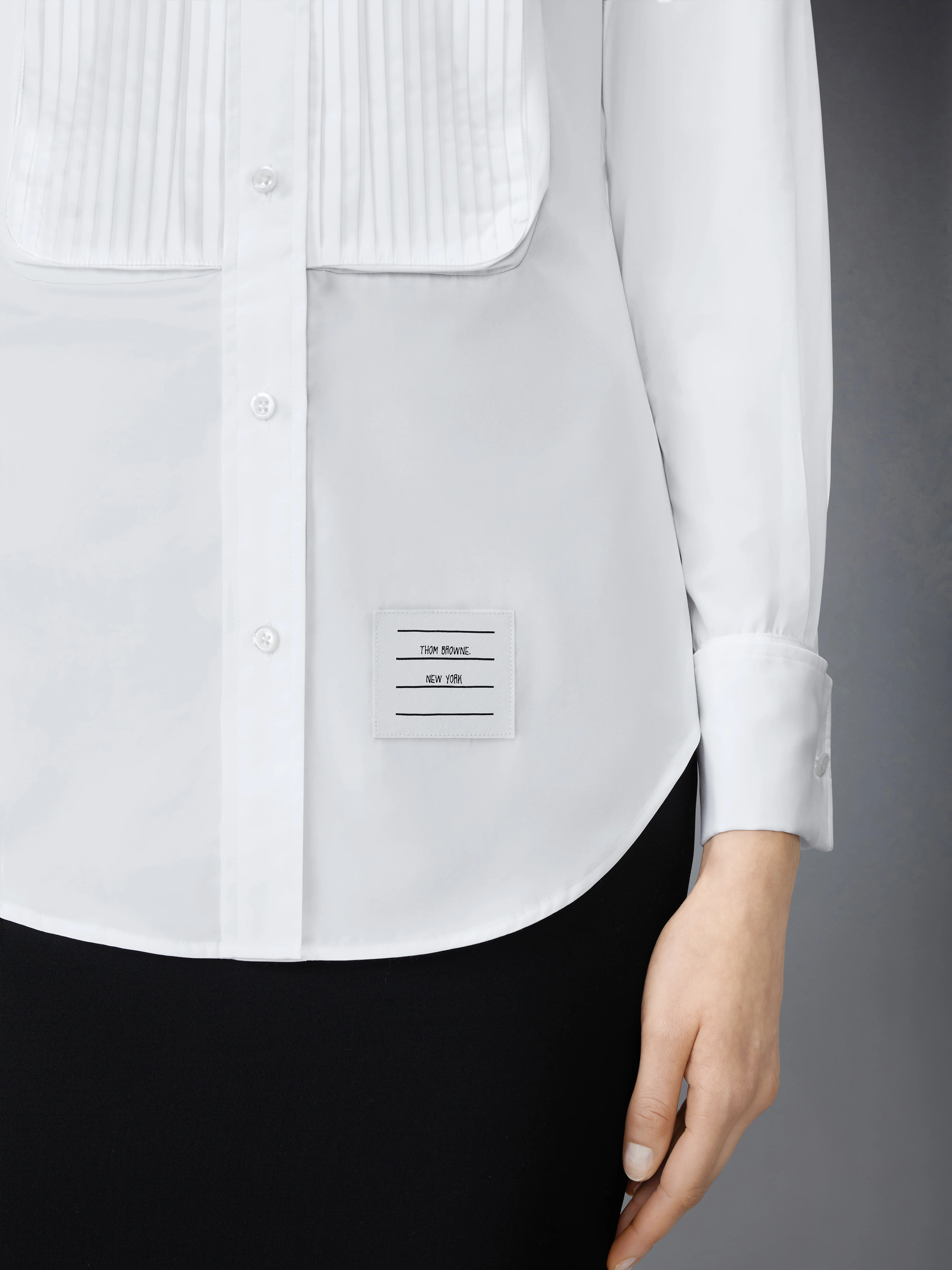 POPLIN FRENCH CUFF SHIRT - Image 6