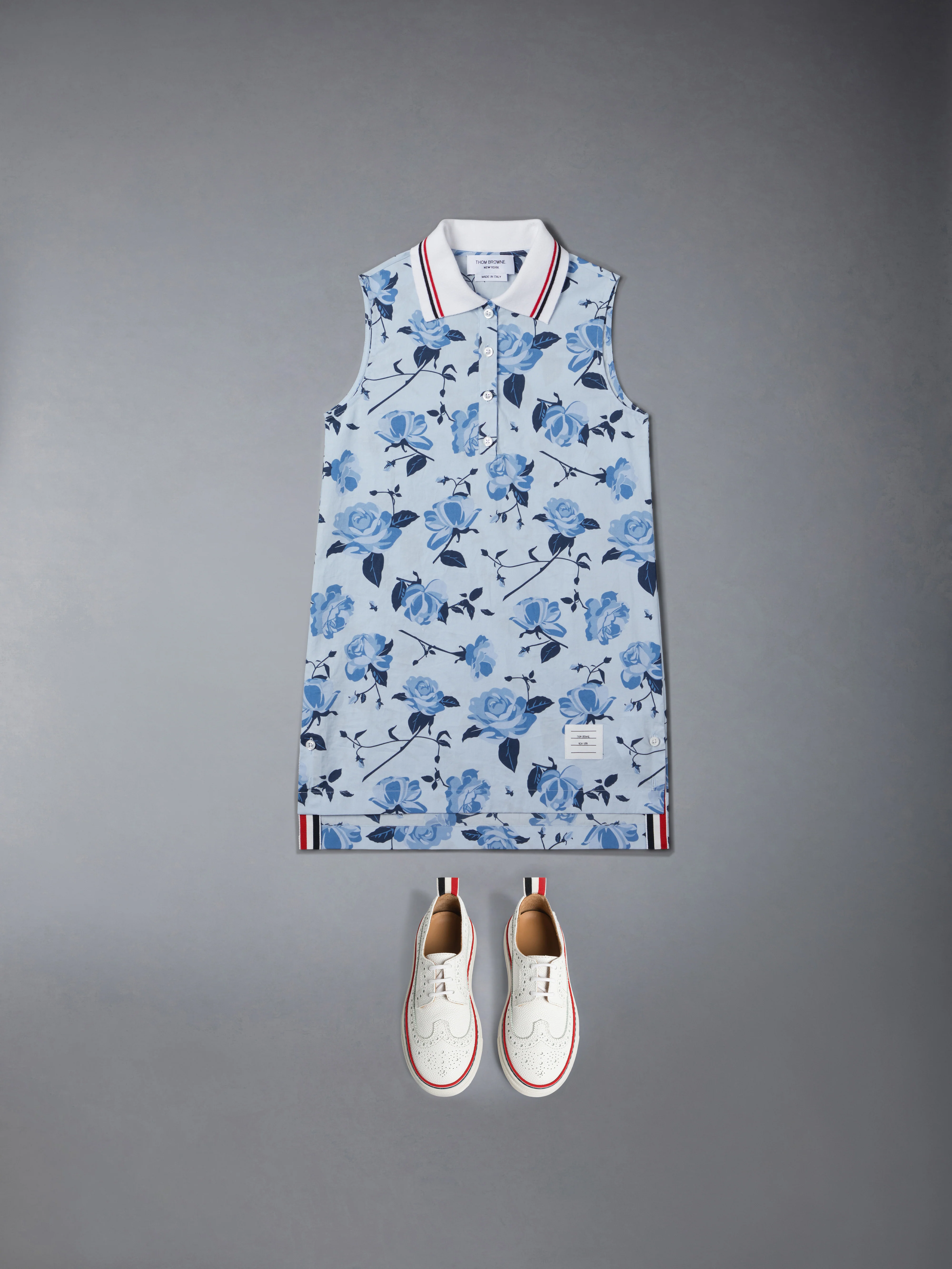 POPLIN ROSE FLORAL POLO DRESS - Image 2