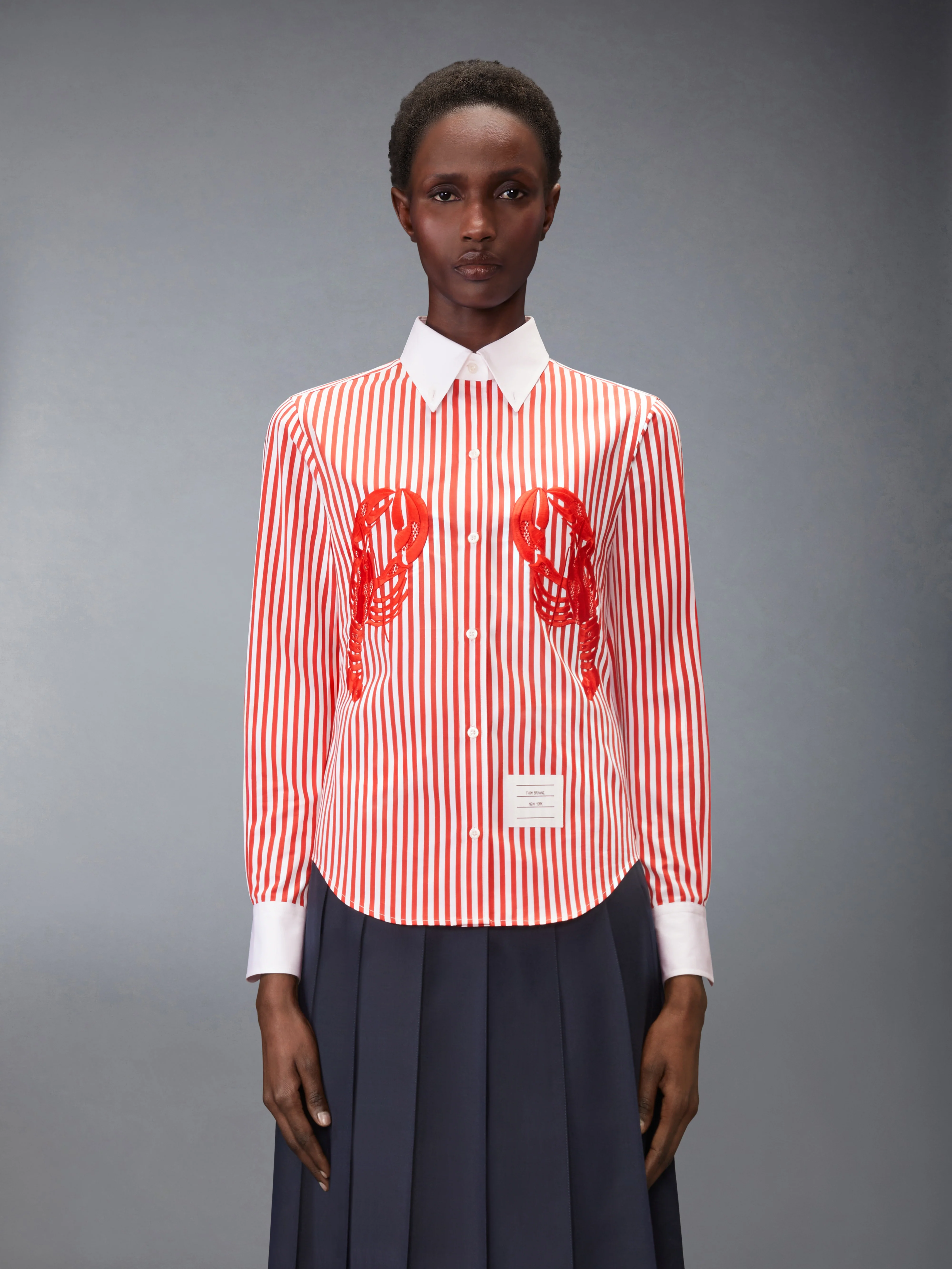 POPLIN UNIVERSITY STRIPE LOBSTER SHIRT - Image 2