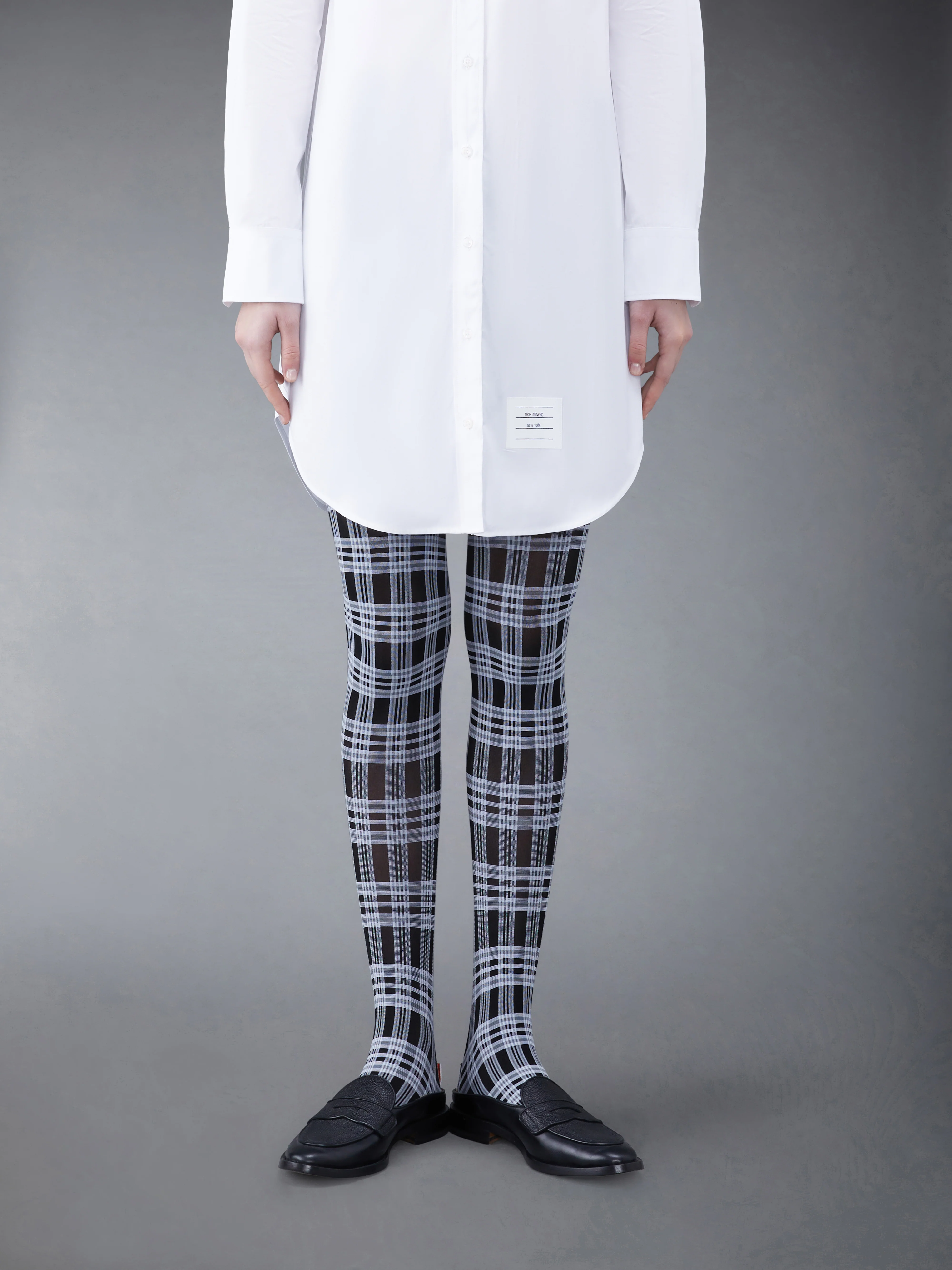 Prince of Wales Check Semi Opaque Tights