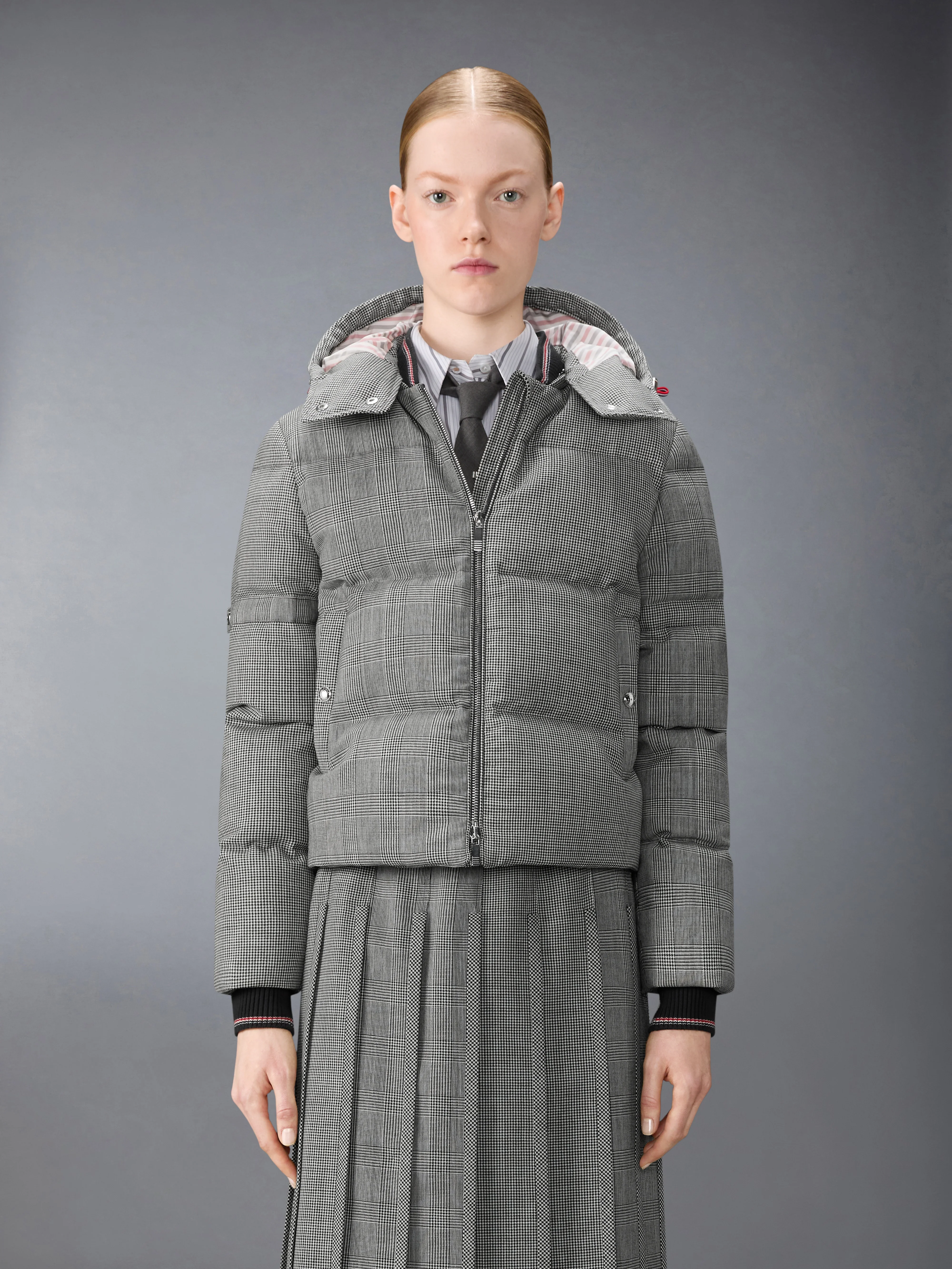 PRINCE OF WHALES FUNMIX WOOL DOWN FILLED JACKET - Image 3