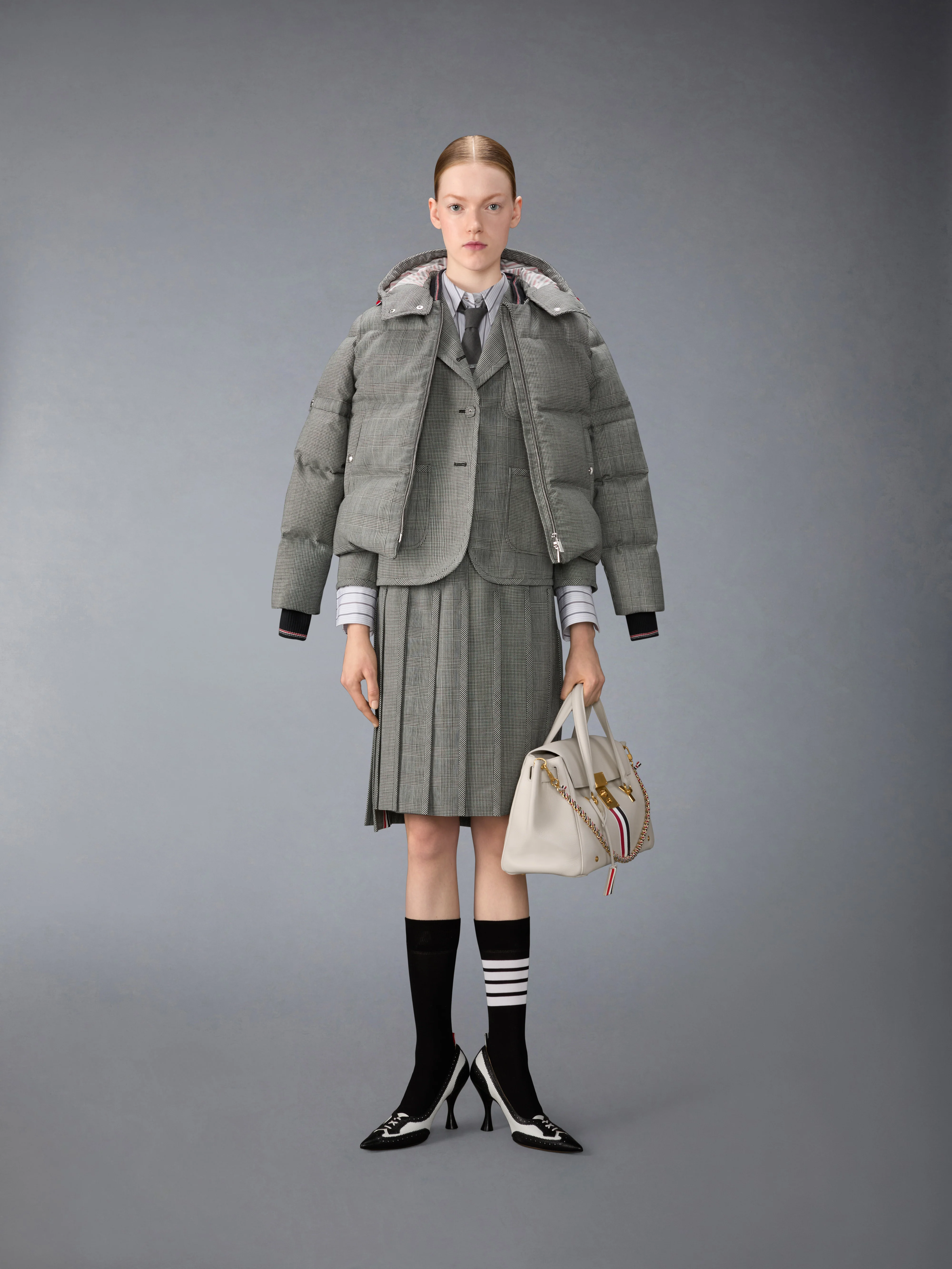 PRINCE OF WHALES FUNMIX WOOL DOWN FILLED JACKET - Image 4