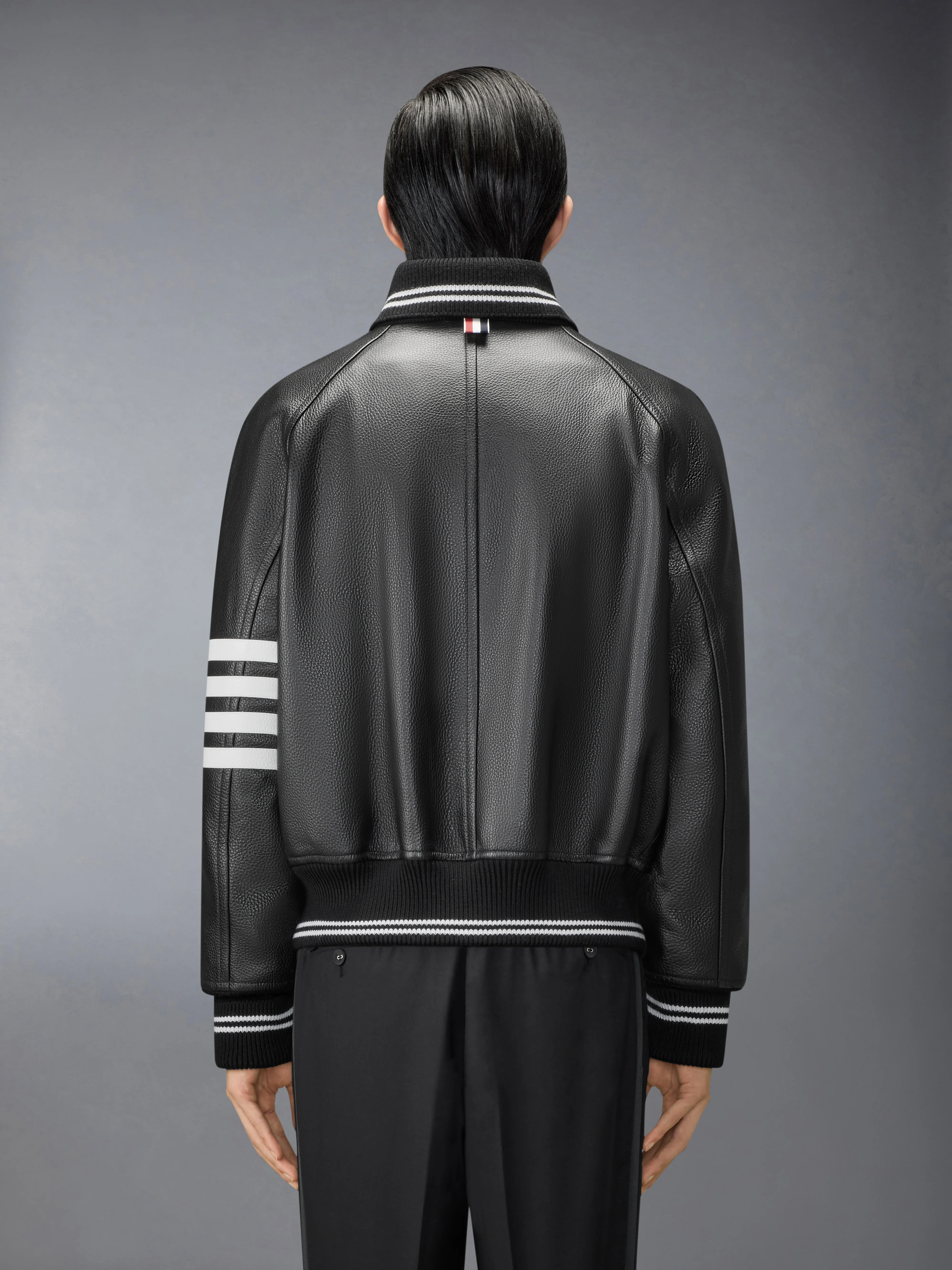 RAGLAN SLEEVE OVERSIZED LEATHER BLOUSON - Image 2