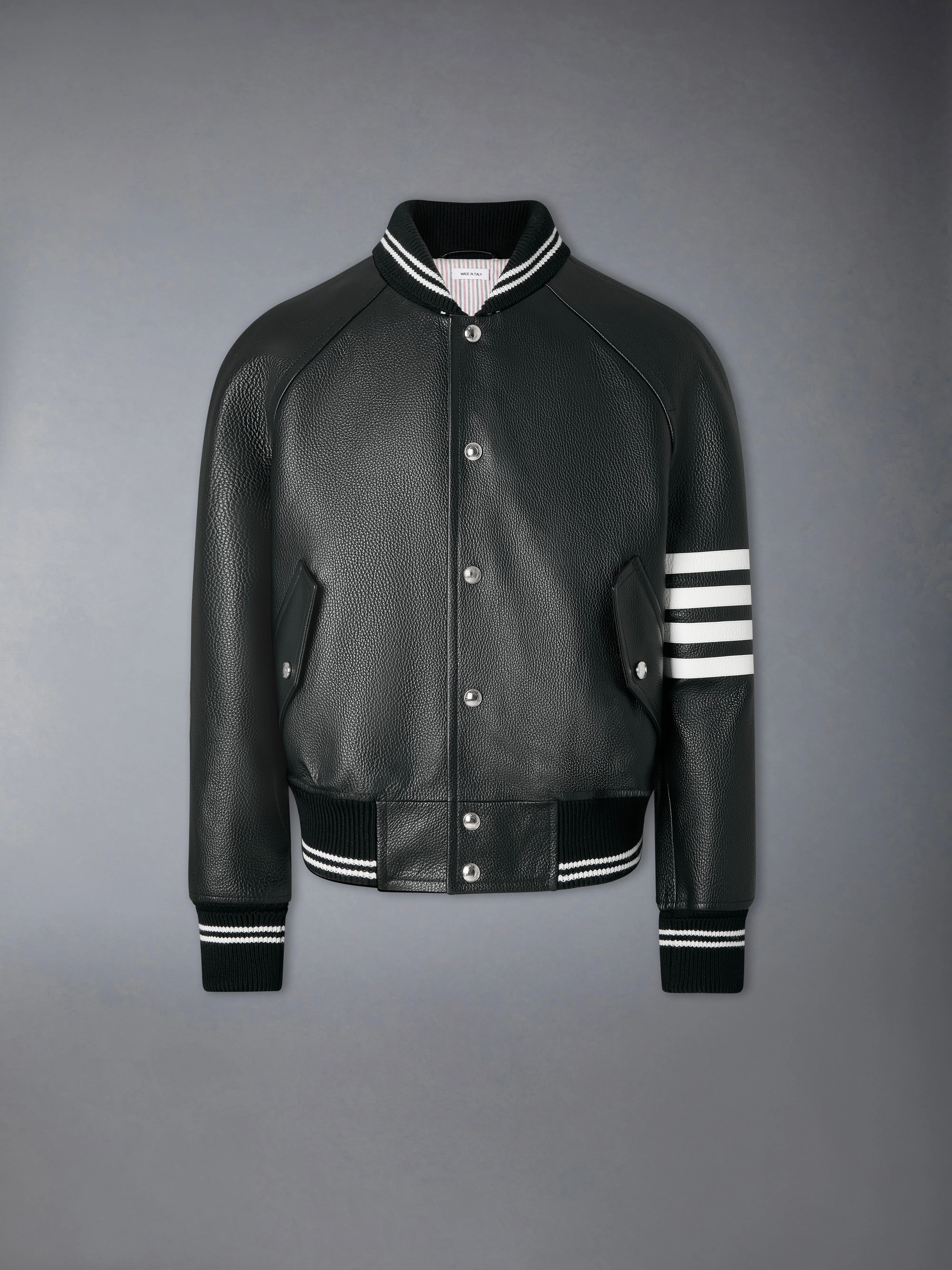 RAGLAN SLEEVE OVERSIZED LEATHER BLOUSON - Image 7