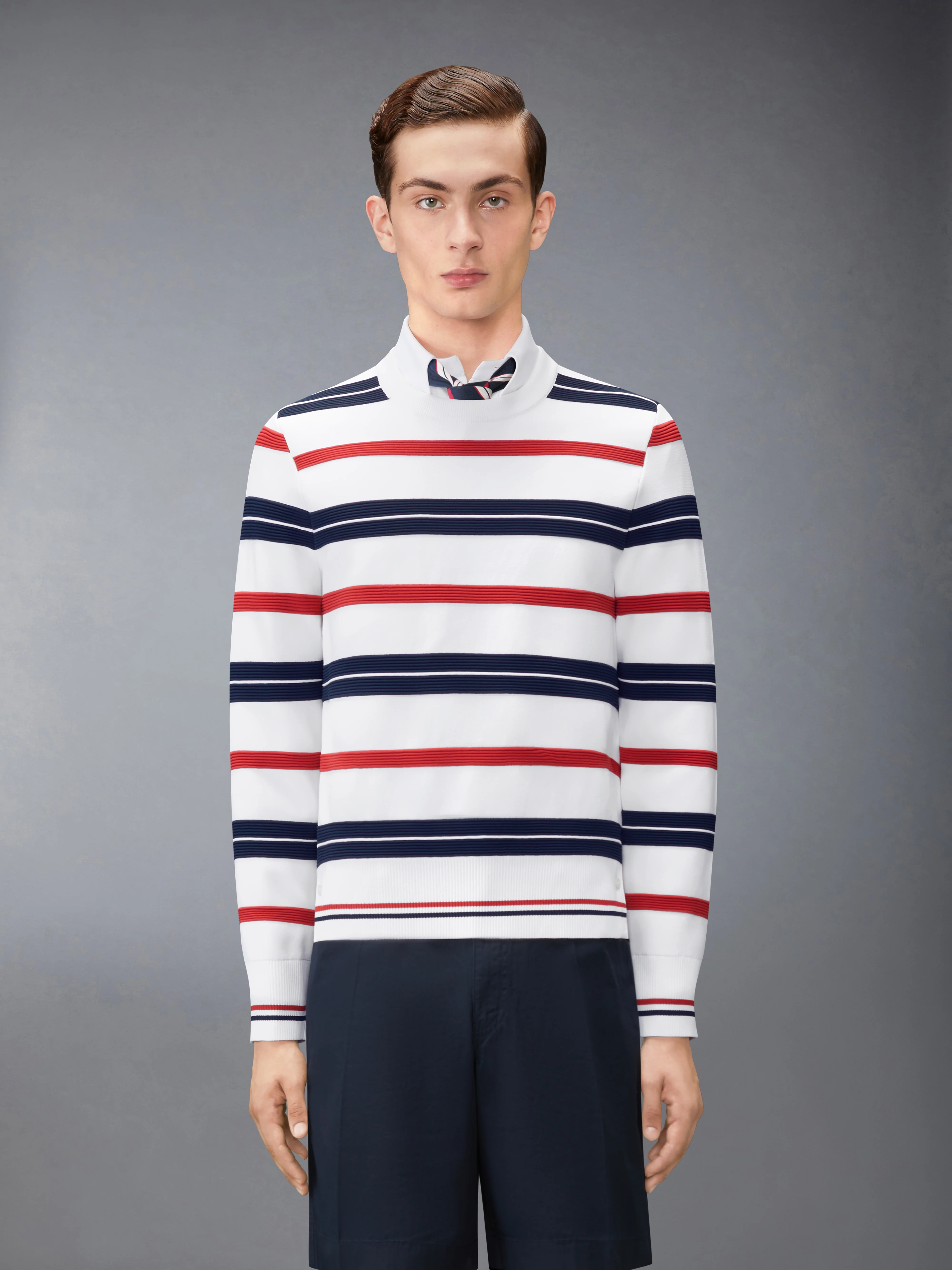 REPP STRIPE RWB PULLOVER