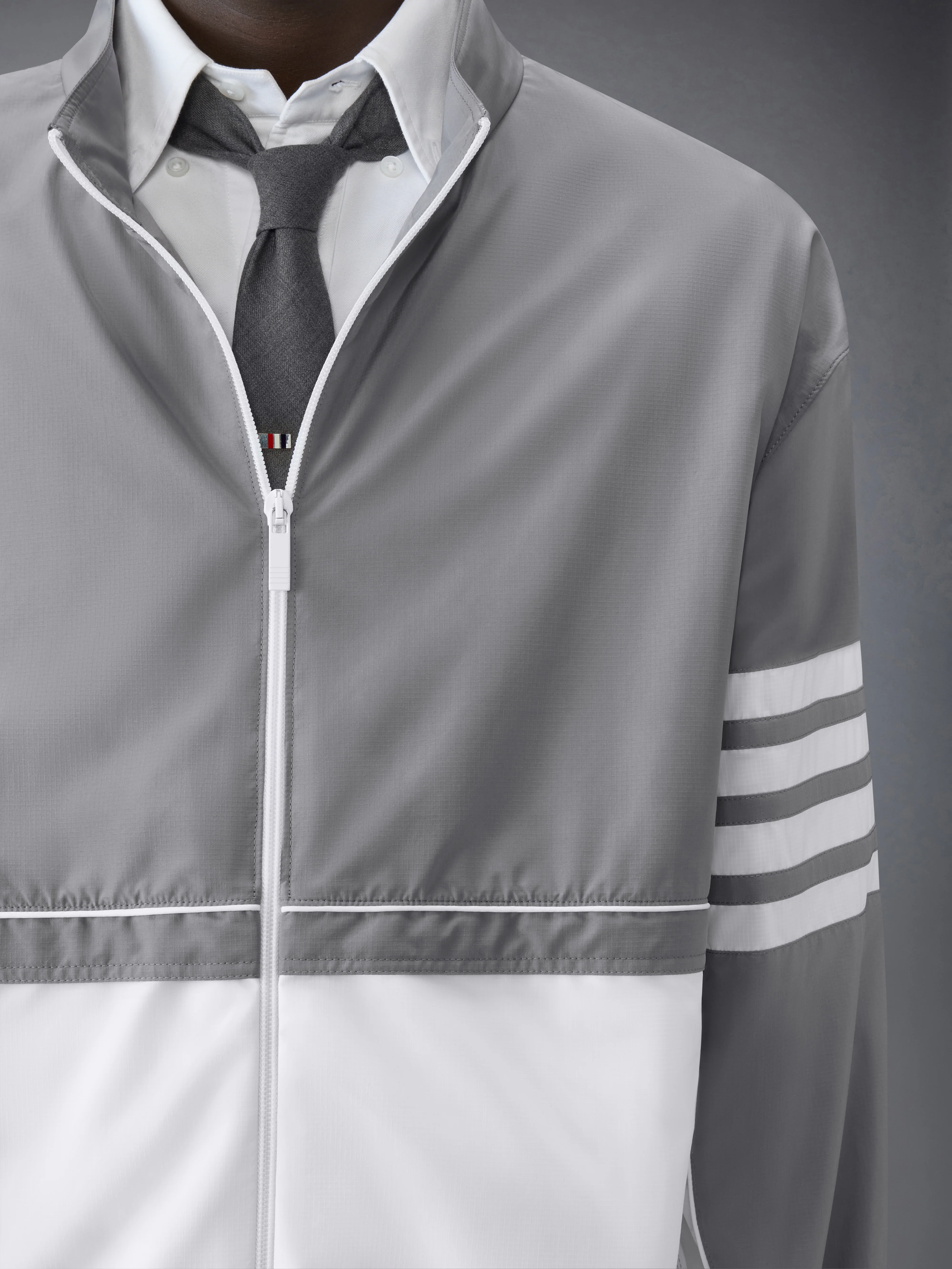 RIPSTOP 4-BAR COLOR BLOCK WINDBREAKER - Image 5