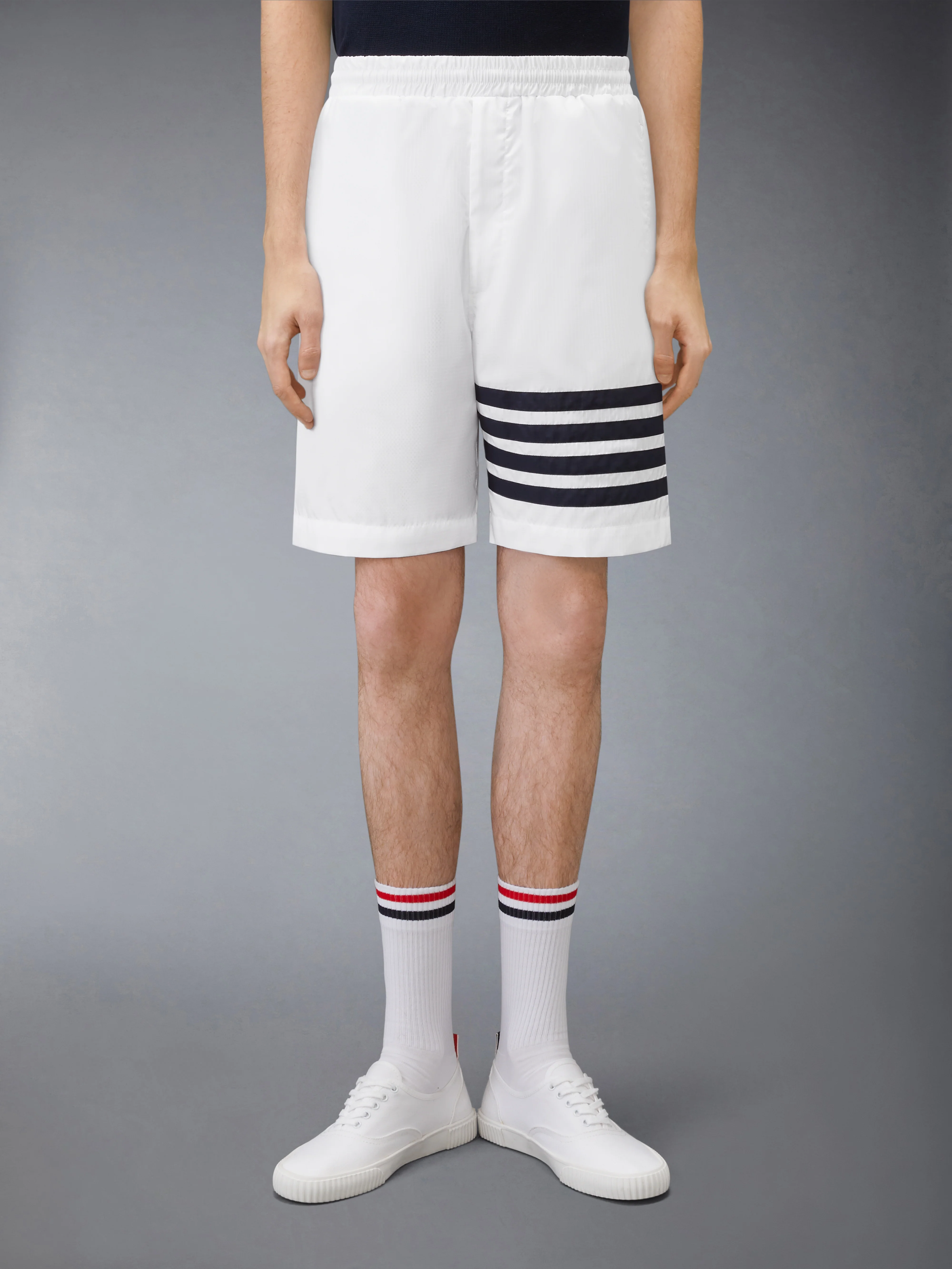 RIPSTOP 4-BAR TRACK SHORTS