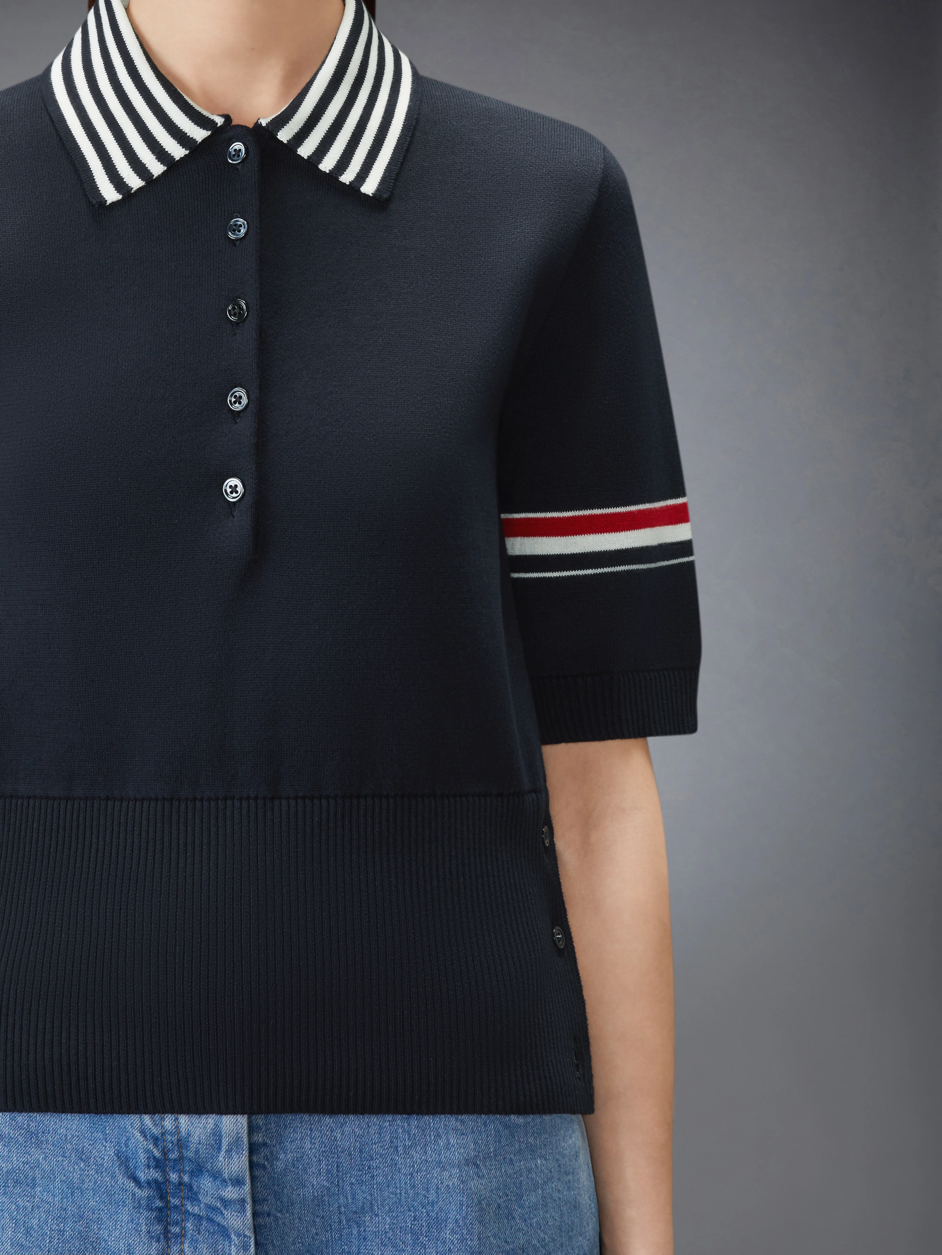 RWB STRIPE JACQUARD LOBSTER POLO - Image 5