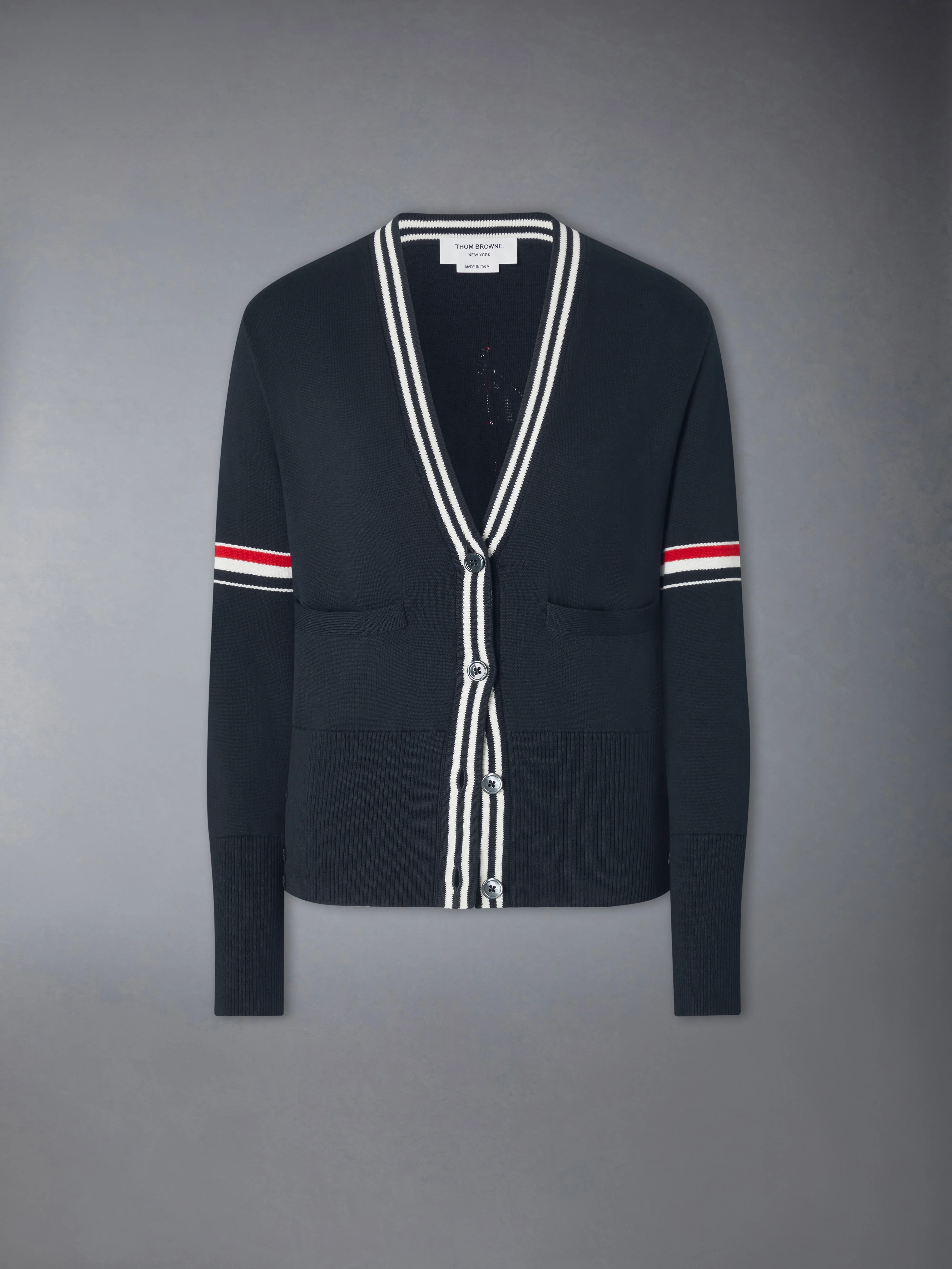 RWB STRIPE JACQUARD SAILBOAT CARDIGAN - Image 6