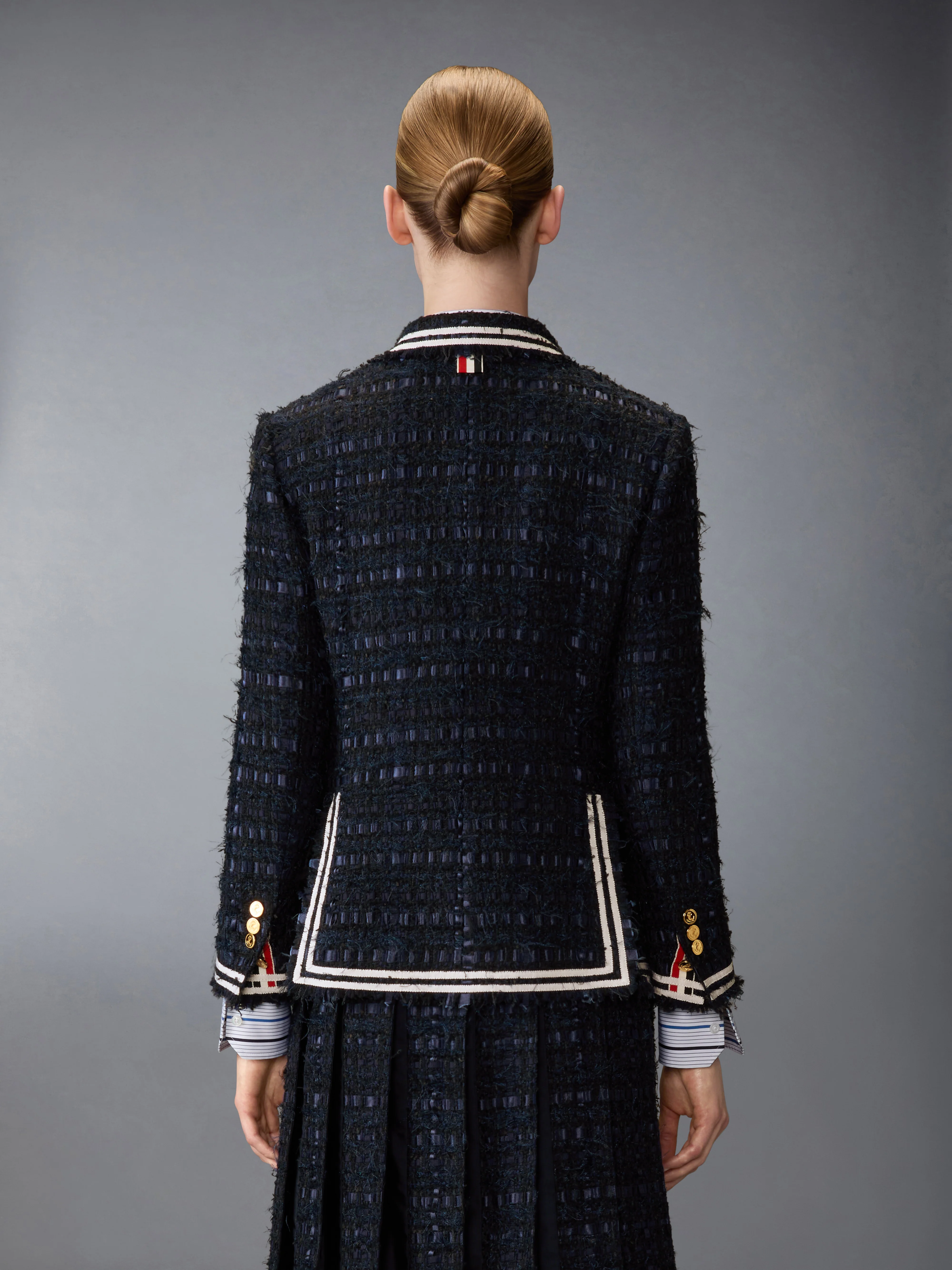 SATIN RIBBON TWEED UNCONSTRUCTED SPORTCOAT - Image 2