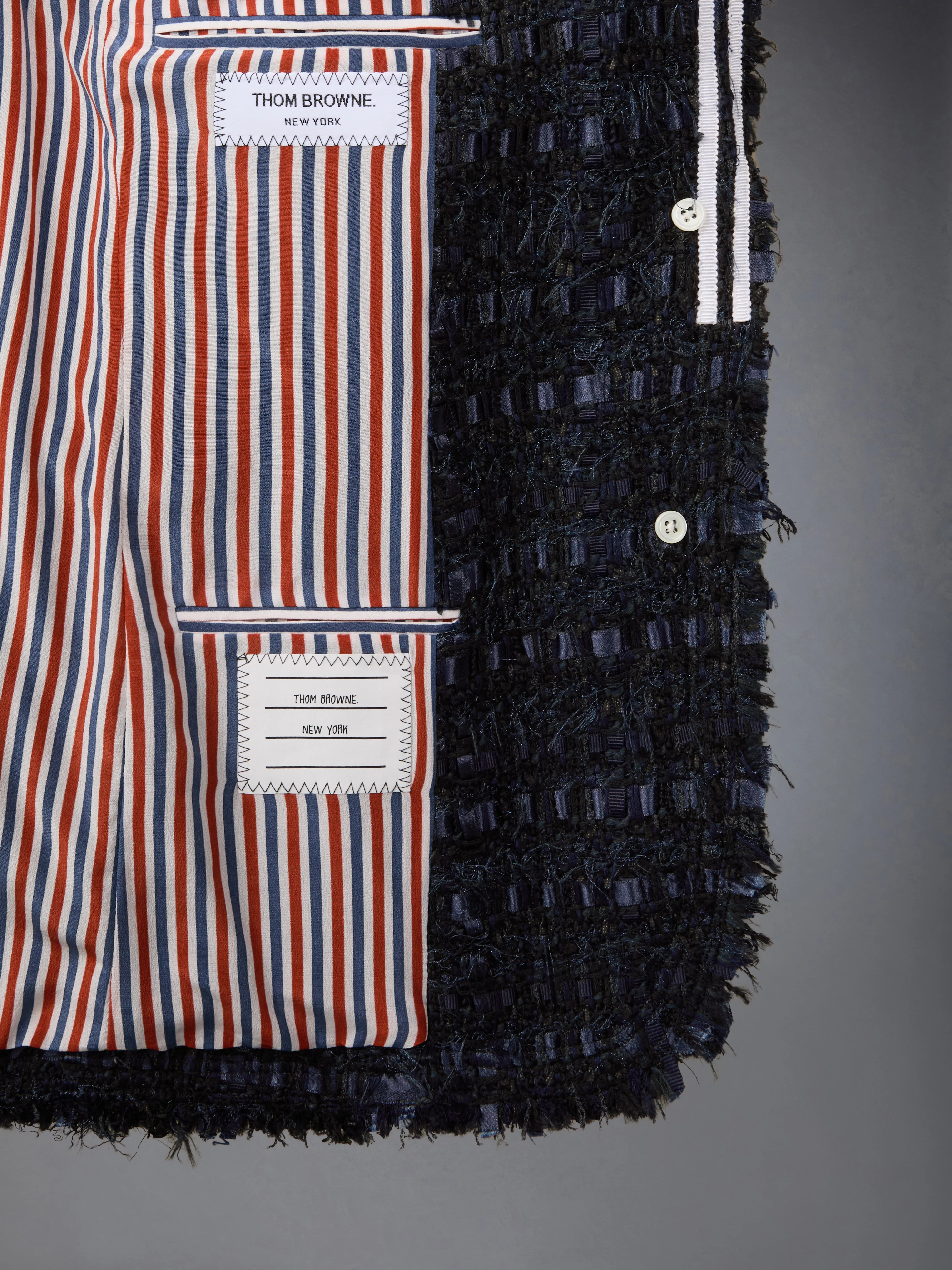 SATIN RIBBON TWEED UNCONSTRUCTED SPORTCOAT - Image 5