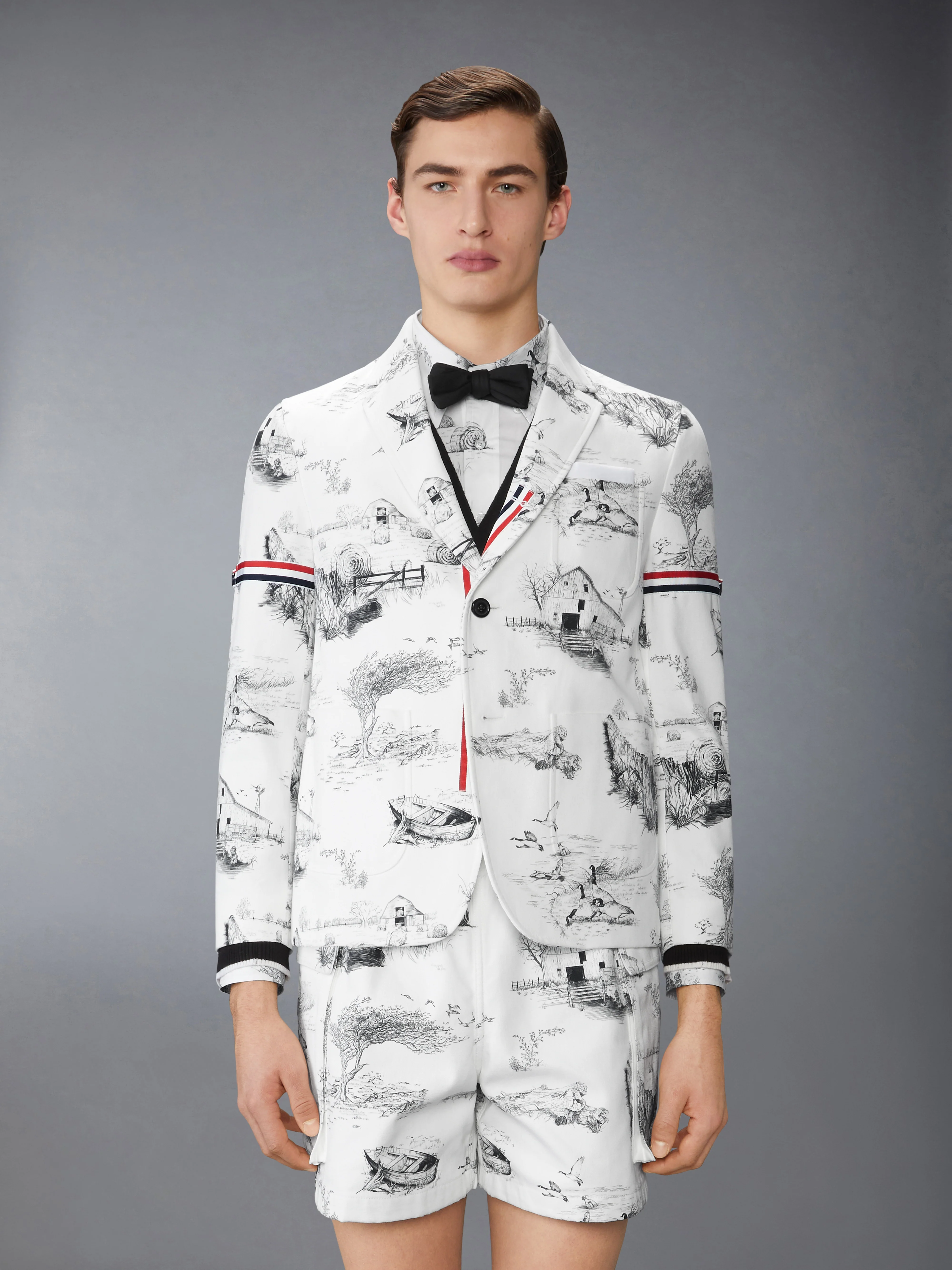SCENIC TOILE COTTON CANVAS UNCONSTRUCTED SPORTCOAT