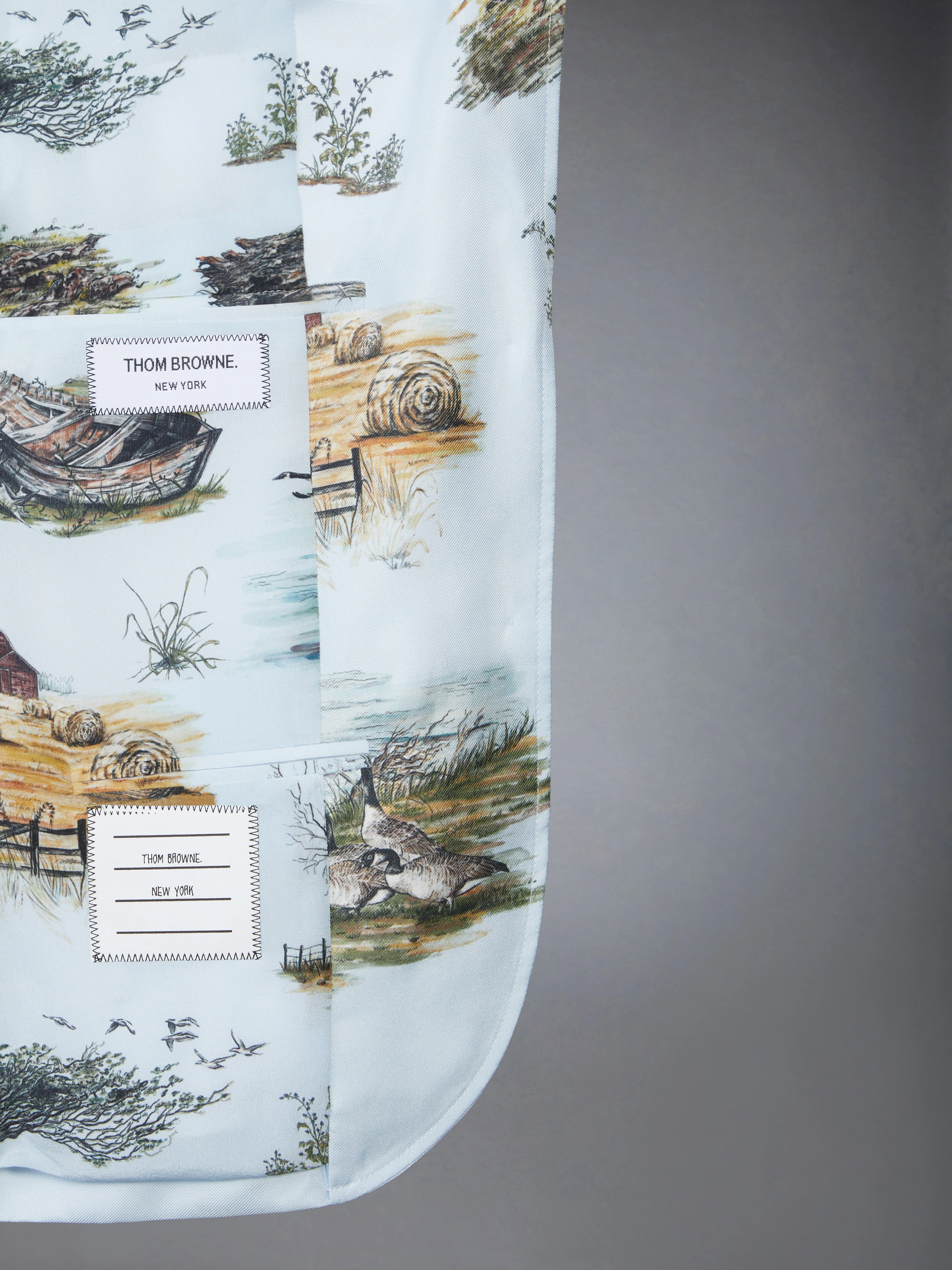 SCENIC TOILE SILK TWILL HIGH ARMHOLE SPORTCOAT - Image 5