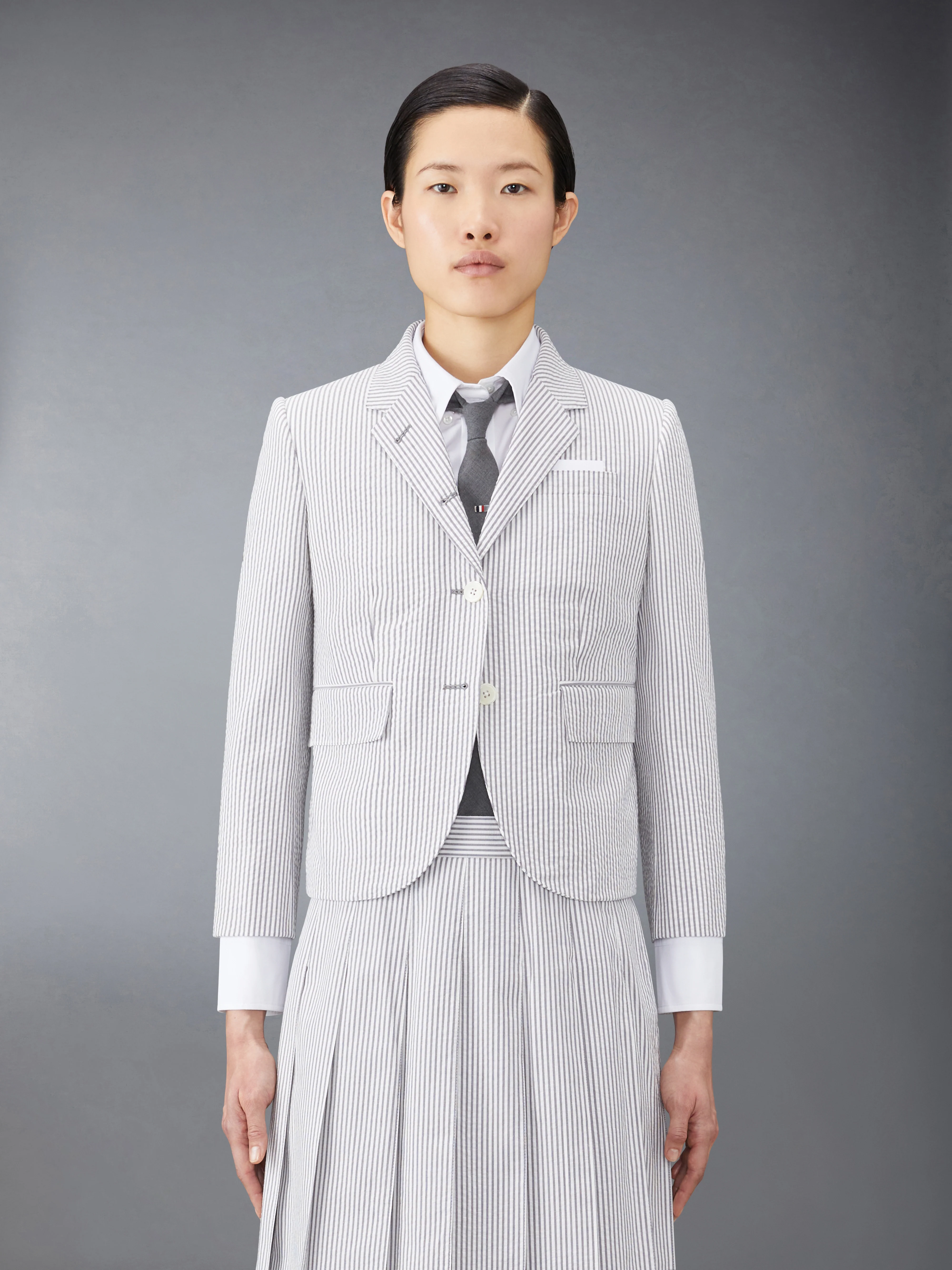 SEERSUCKER HIGH ARMHOLE SPORTCOAT