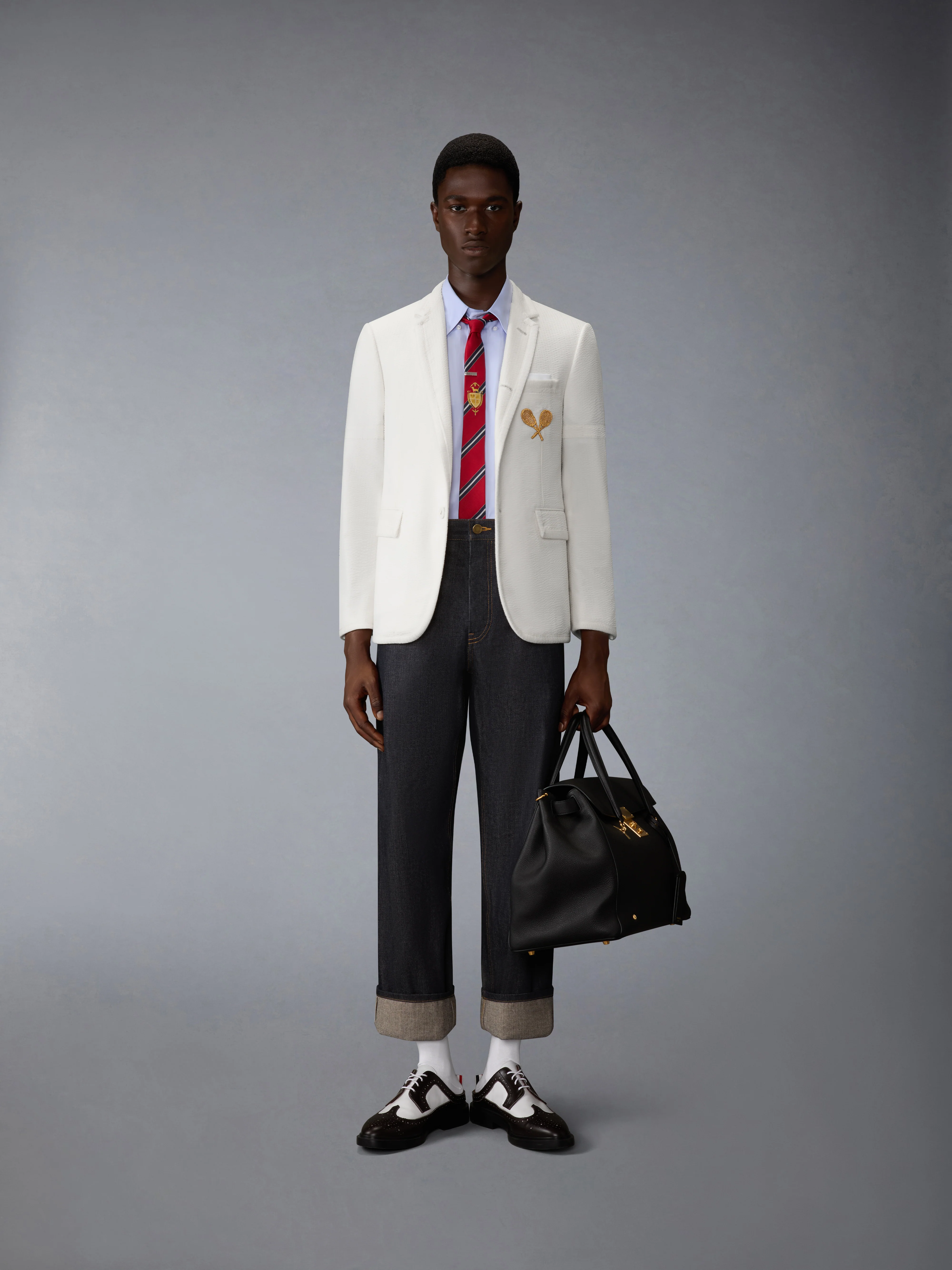 SELVEDGE DENIM BACKSTRAP TROUSER - Image 3