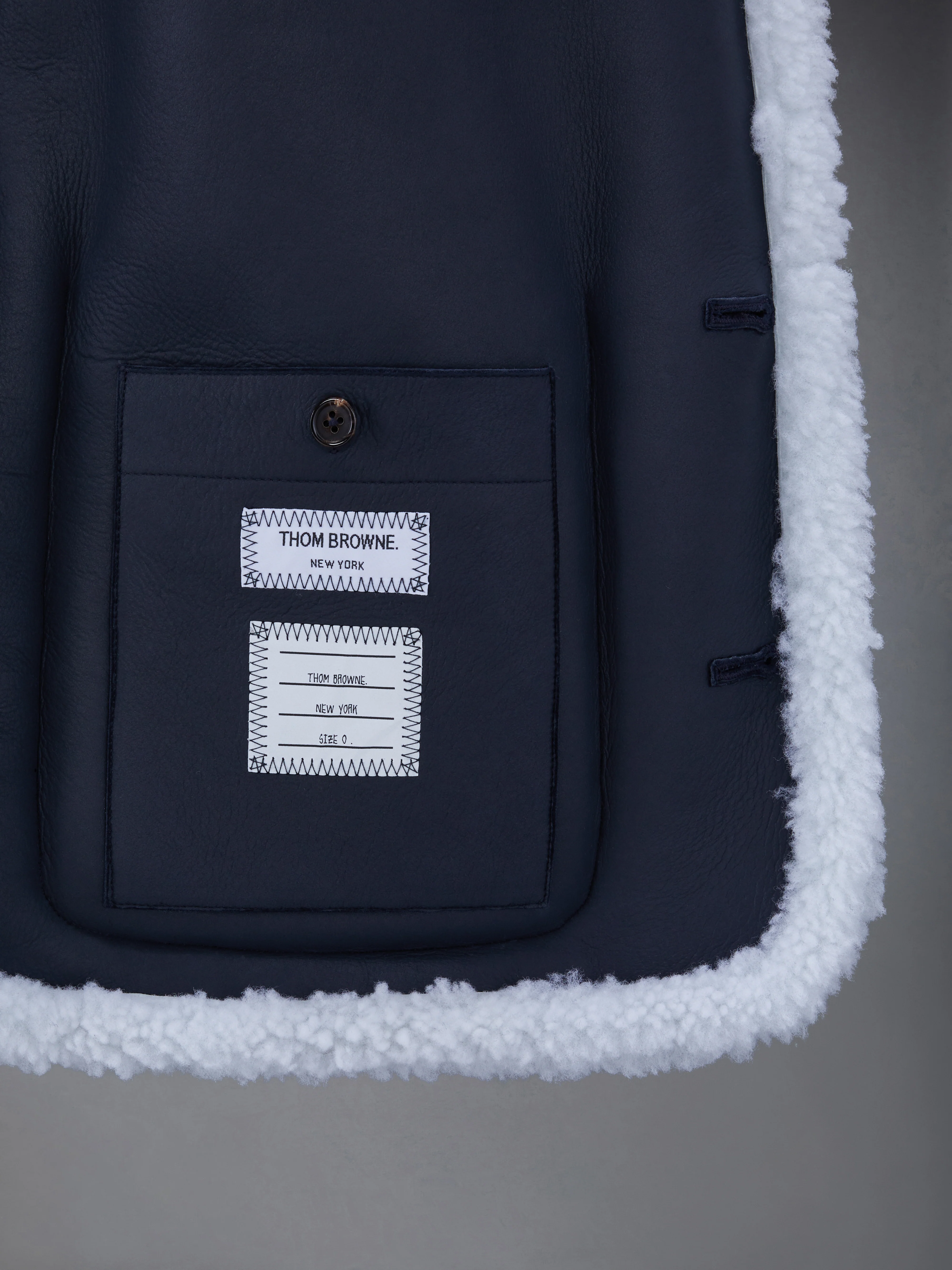 SHEARLING 4-BAR SACK JACKET - Image 6