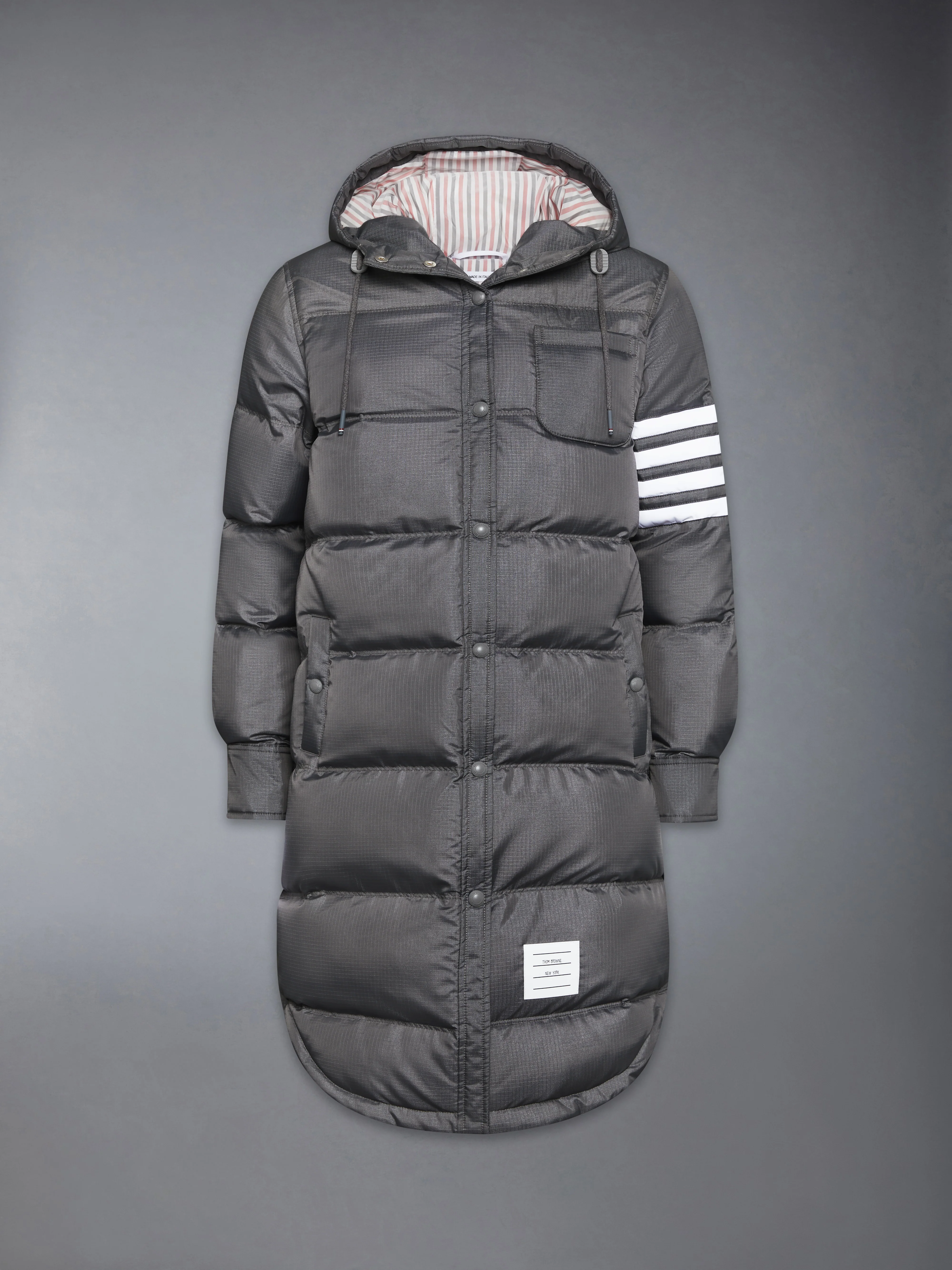 SHINY RIPSTOP LIGHTWEIGHT DOWN FILLED 4-BAR PARKA - Image 8