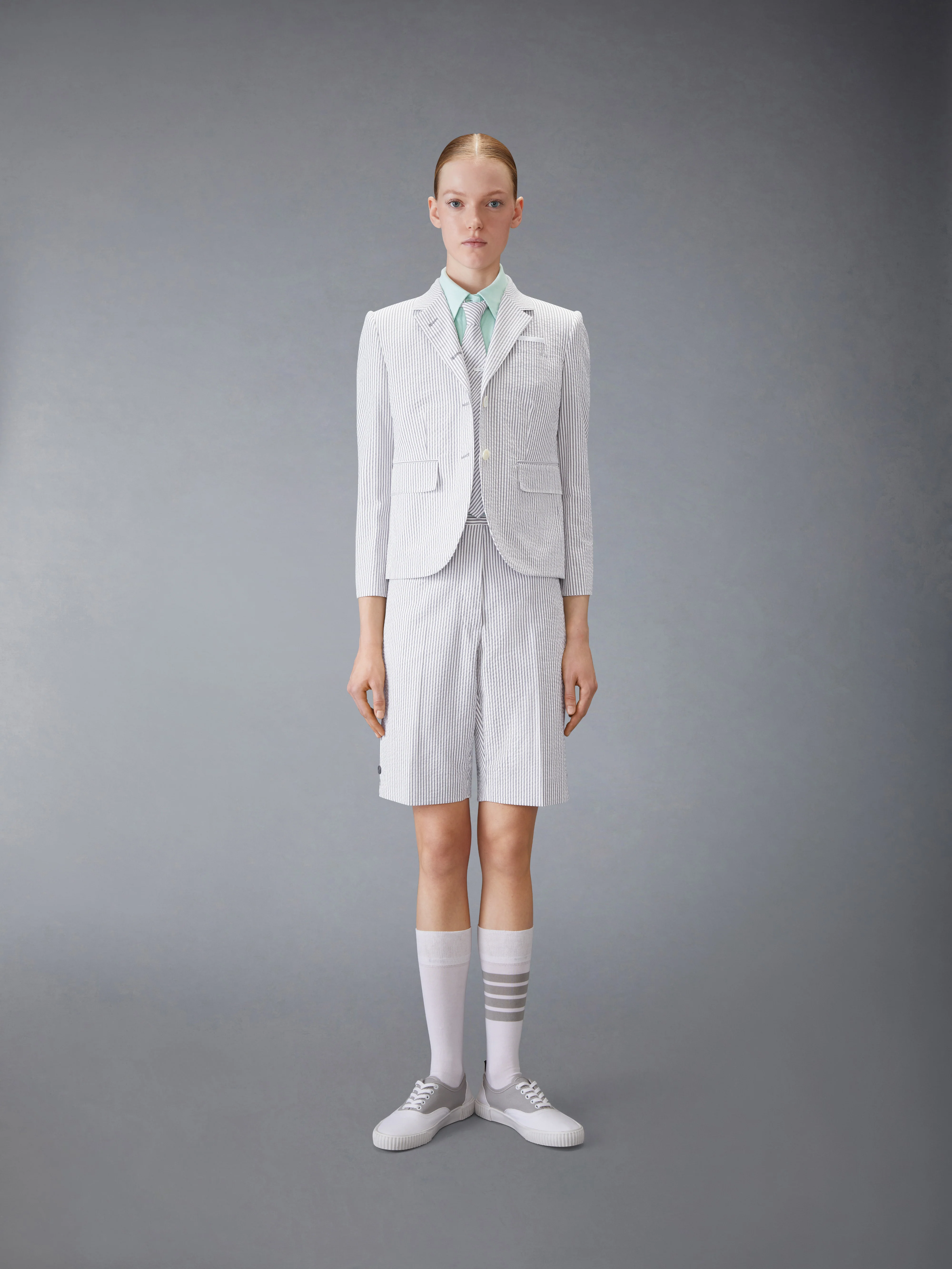 SHORT SLEEVE CROPPED OXFORD SHIRT - Image 3