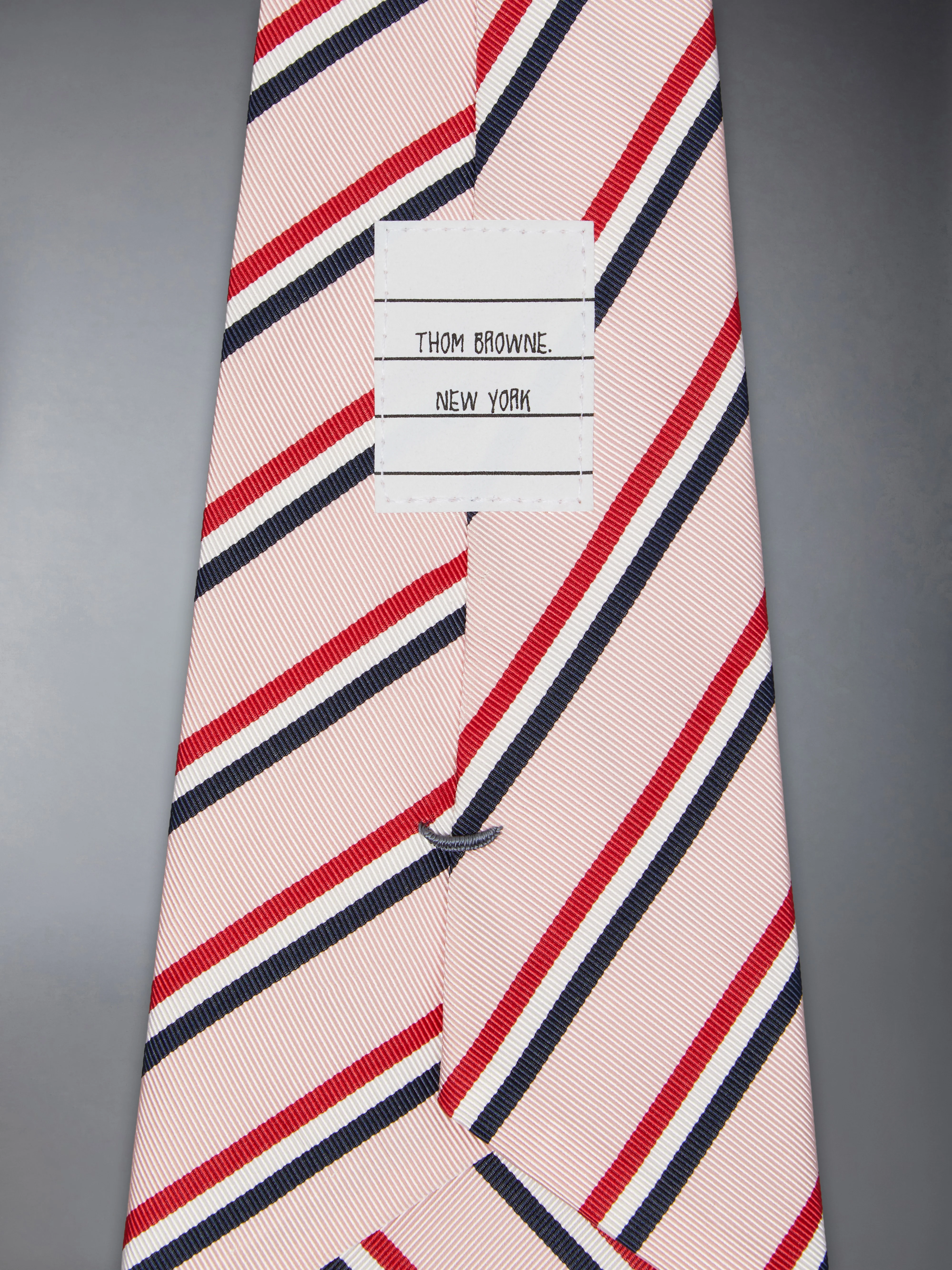 SILK COTTON MOGADOR TRICOLOR WIDE TIE - Image 3