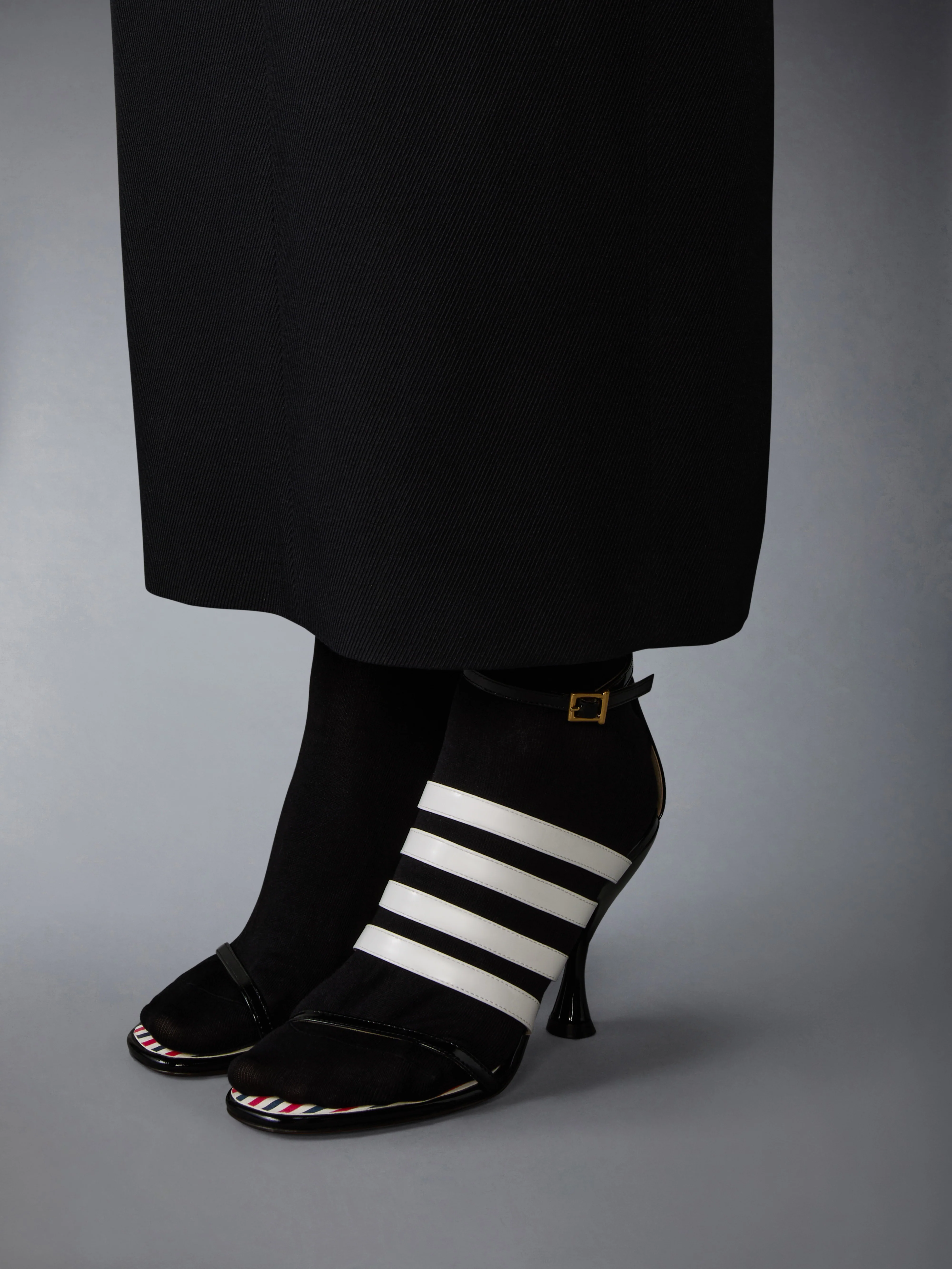 SOFT PATENT 4-BAR HIGH HEEL SANDAL 90MM - Image 4