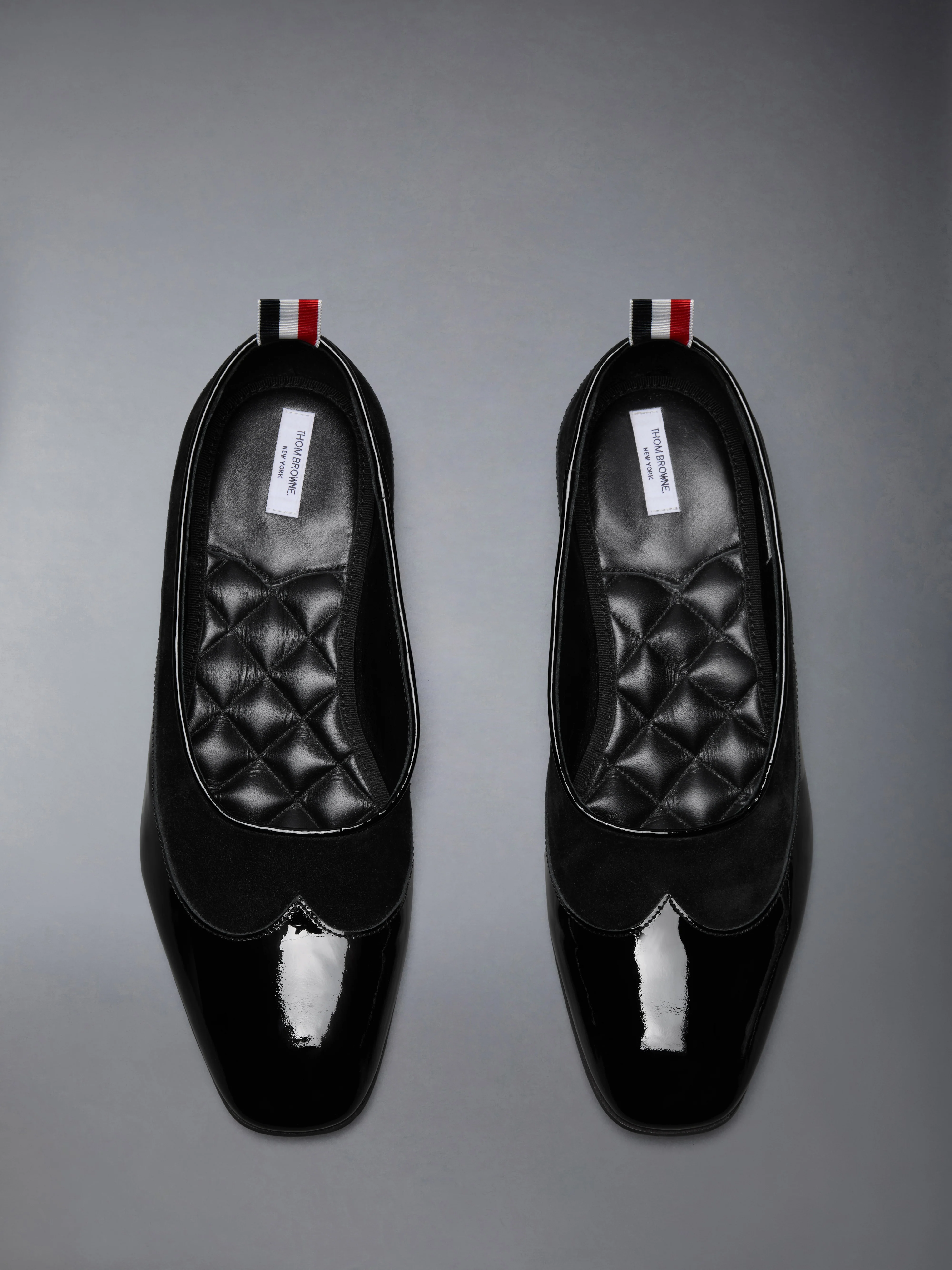 SOFT PATENT CALF SUEDE OPERA BALLERINA - Image 5