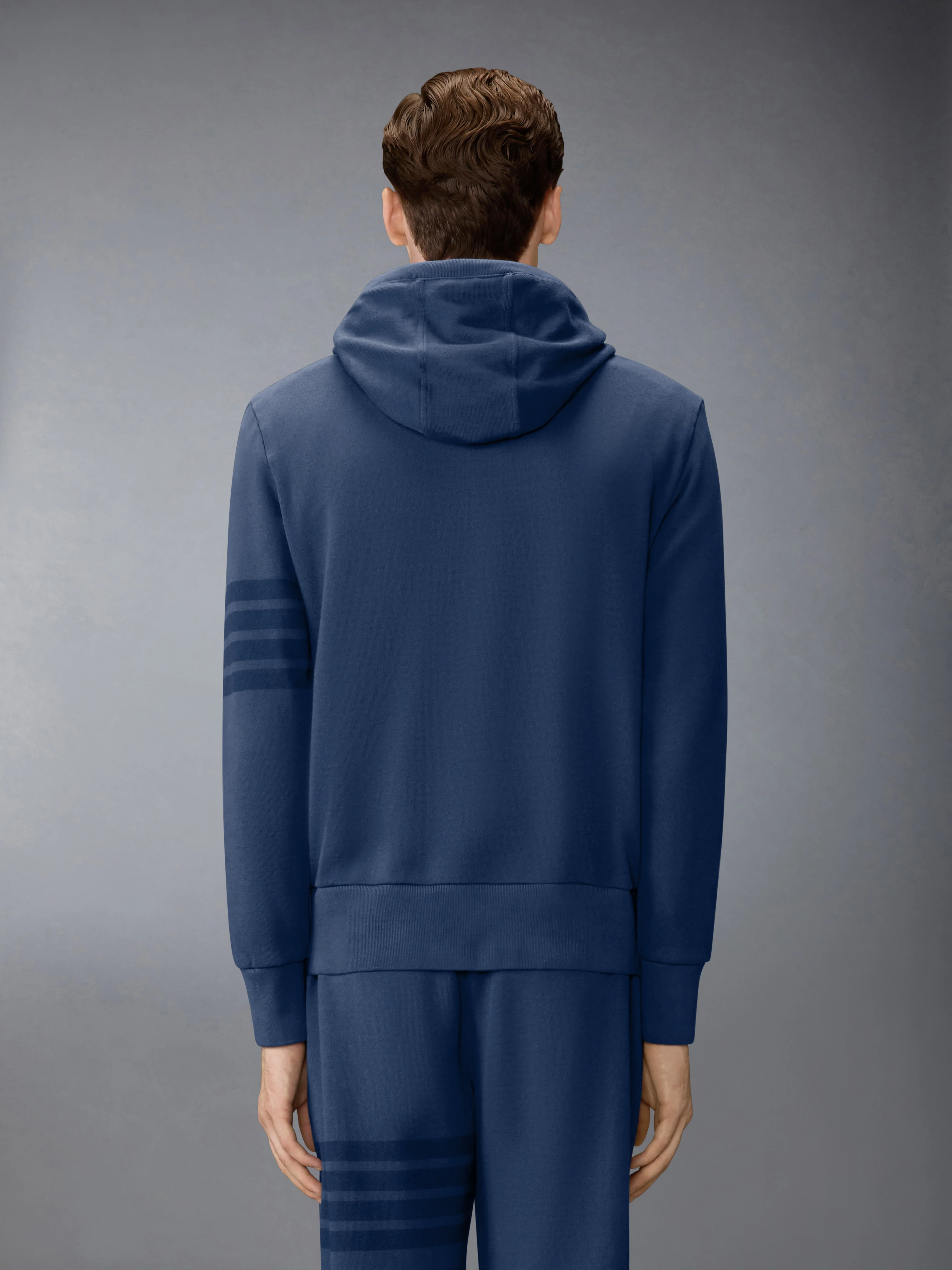SOLID LOOPBACK 4-BAR HOODIE - Image 2
