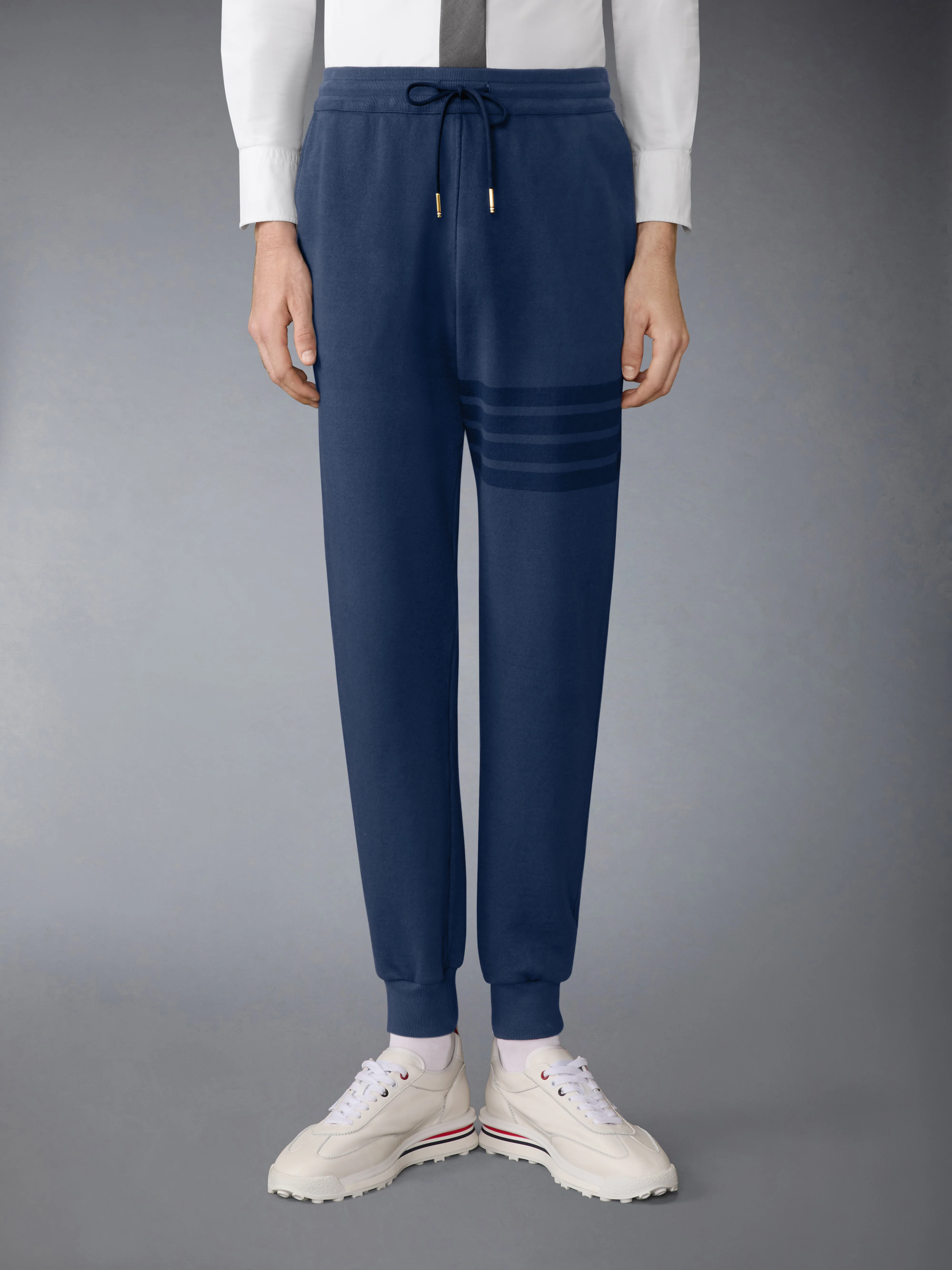 SOLID LOOPBACK OVERDYED 4-BAR SWEATPANTS