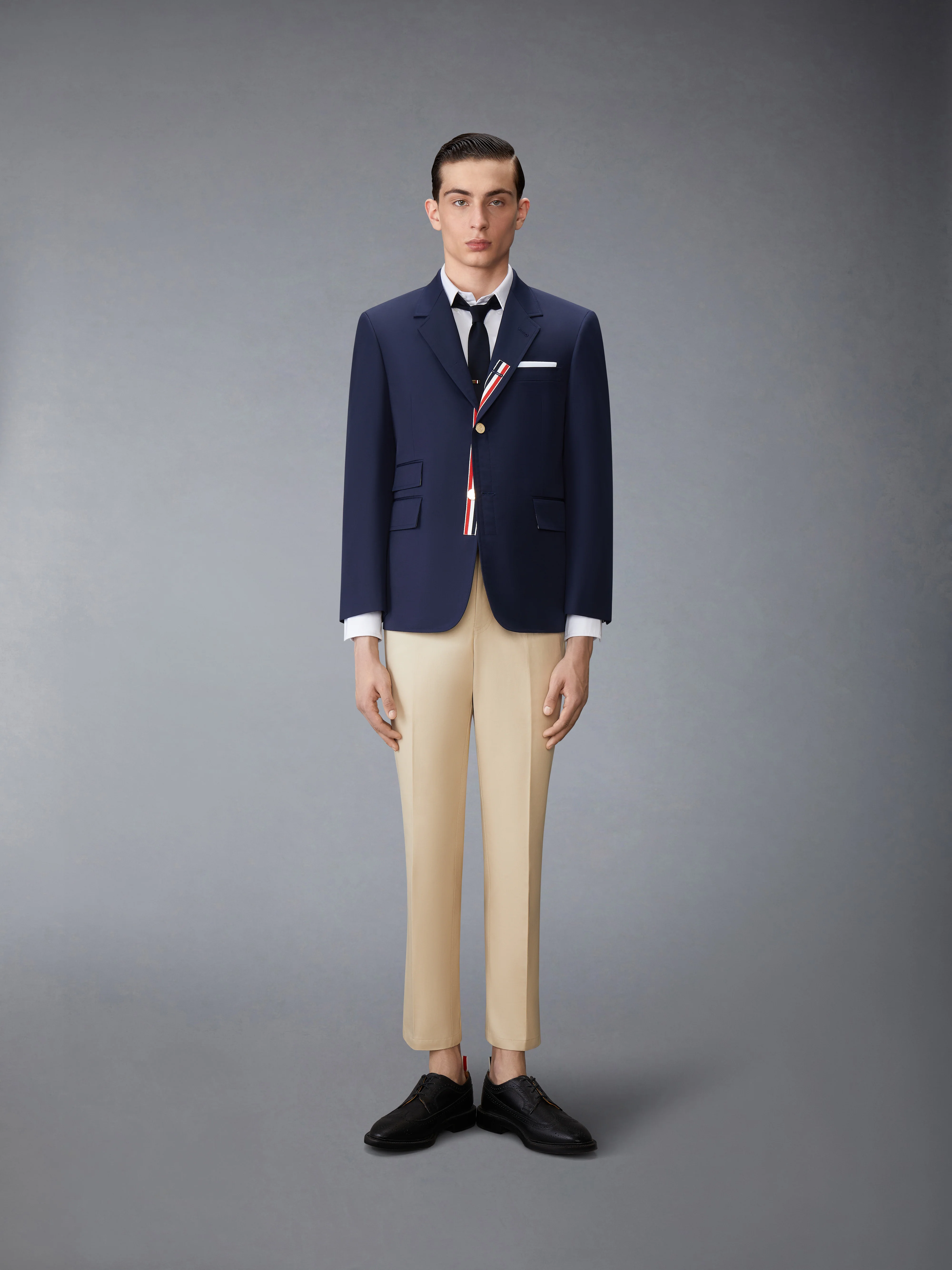 SOLID OXFORD 4-BAR POINT COLLAR SHIRT - Image 5