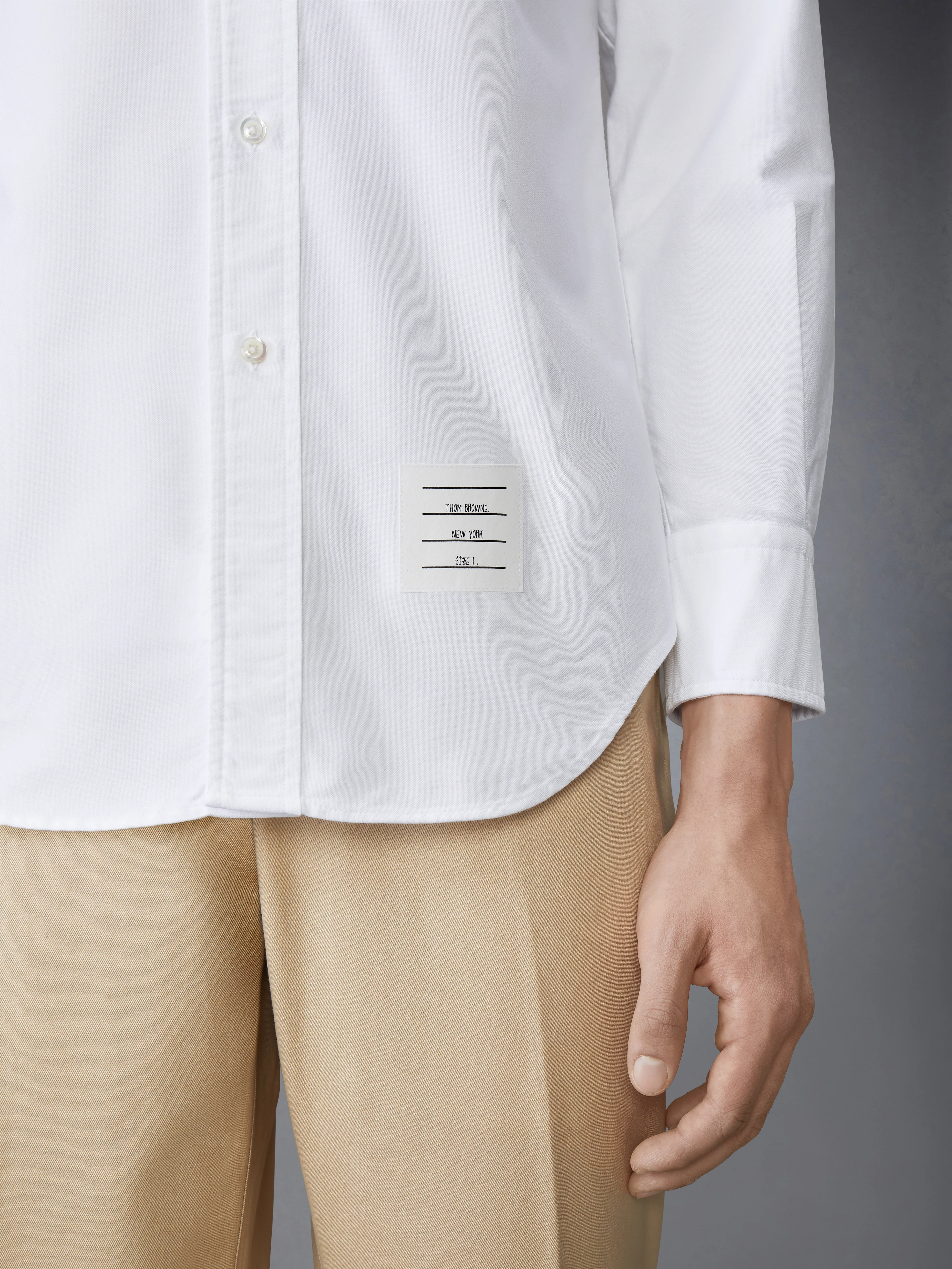 SOLID OXFORD 4-BAR POINT COLLAR SHIRT - Image 6