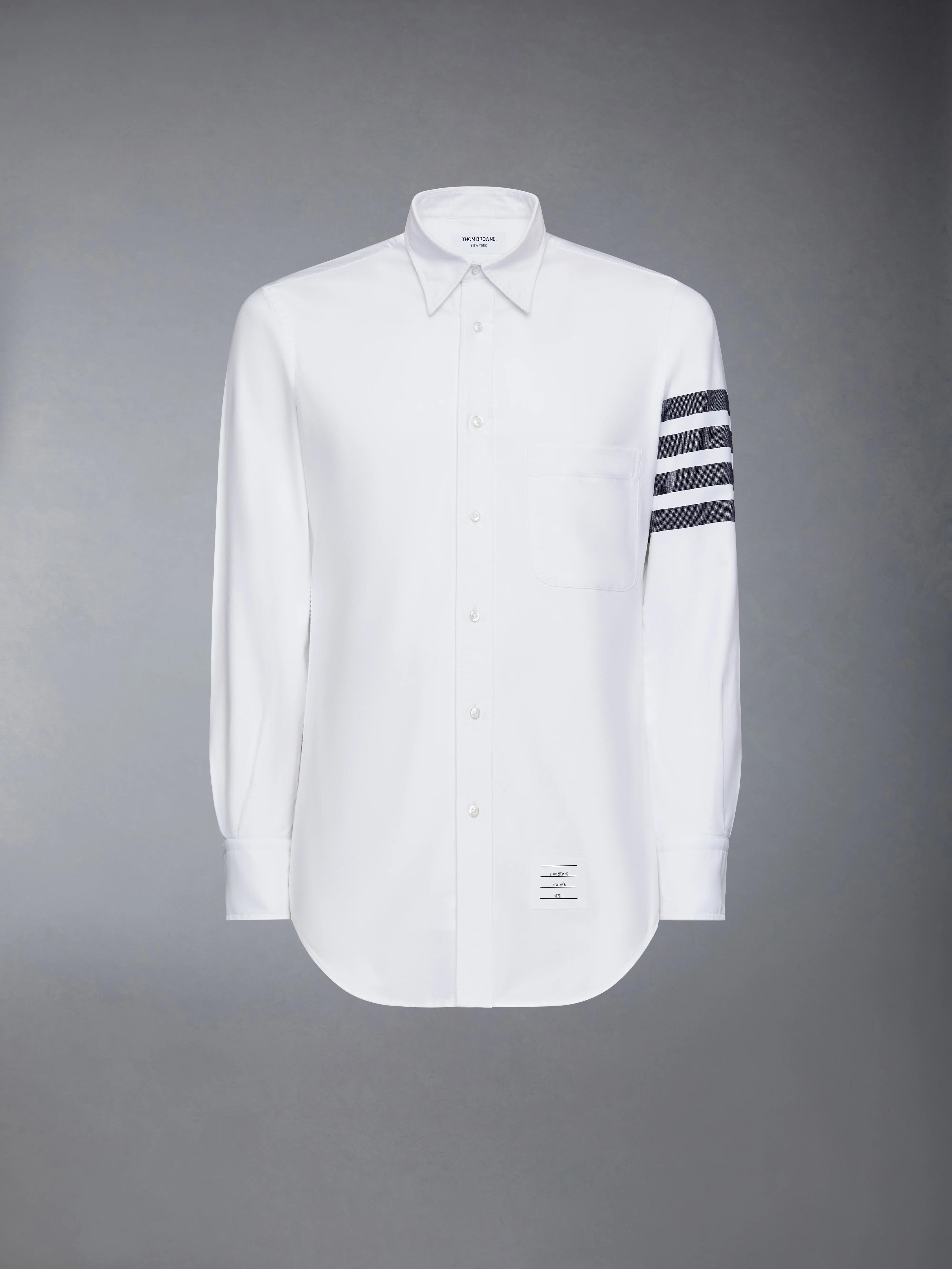 SOLID OXFORD 4-BAR POINT COLLAR SHIRT - Image 8