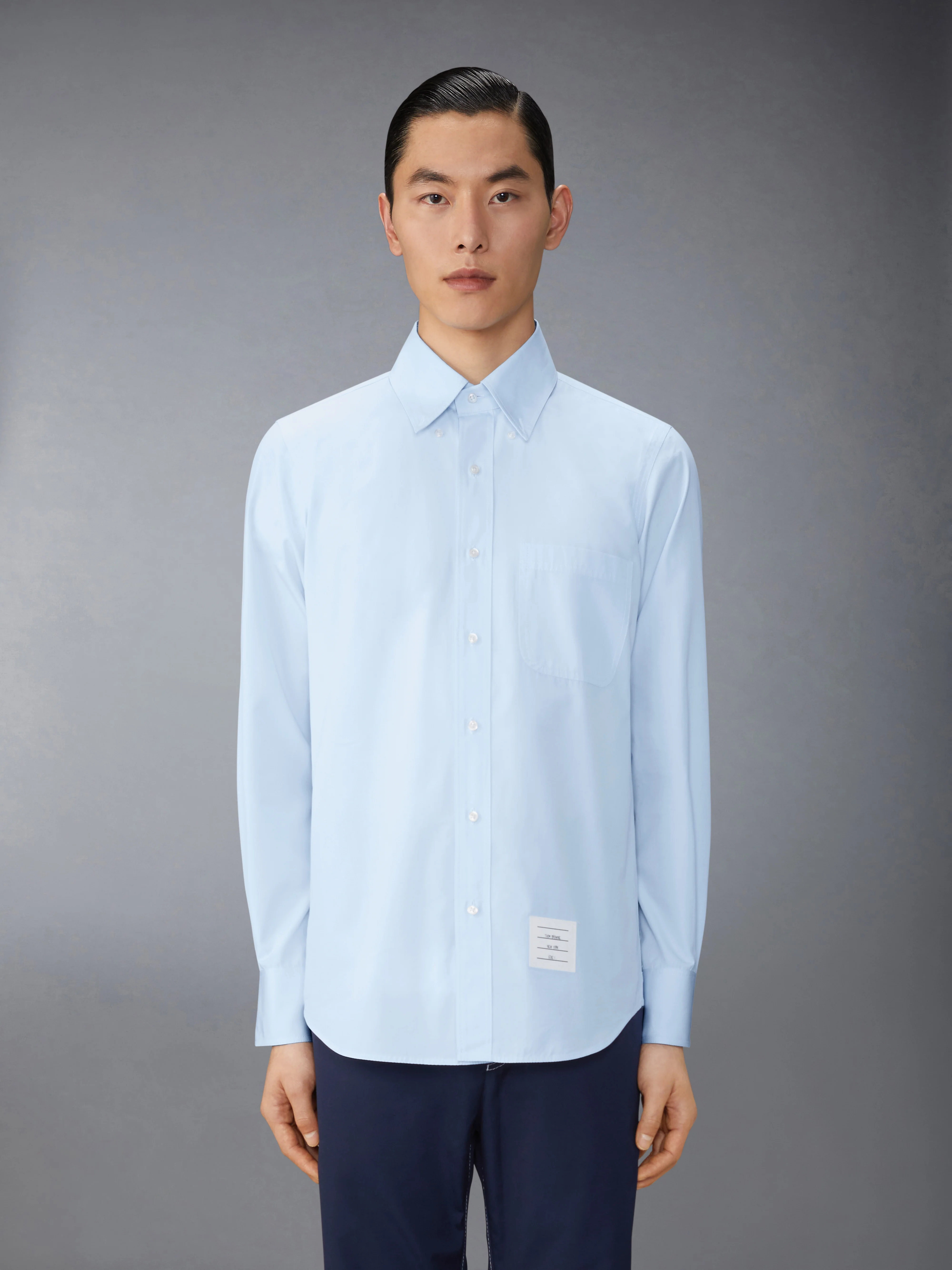 SOLID POPLIN TWIN NEEDLE CONTRAST TOPSTITCH SHIRT - Image 2