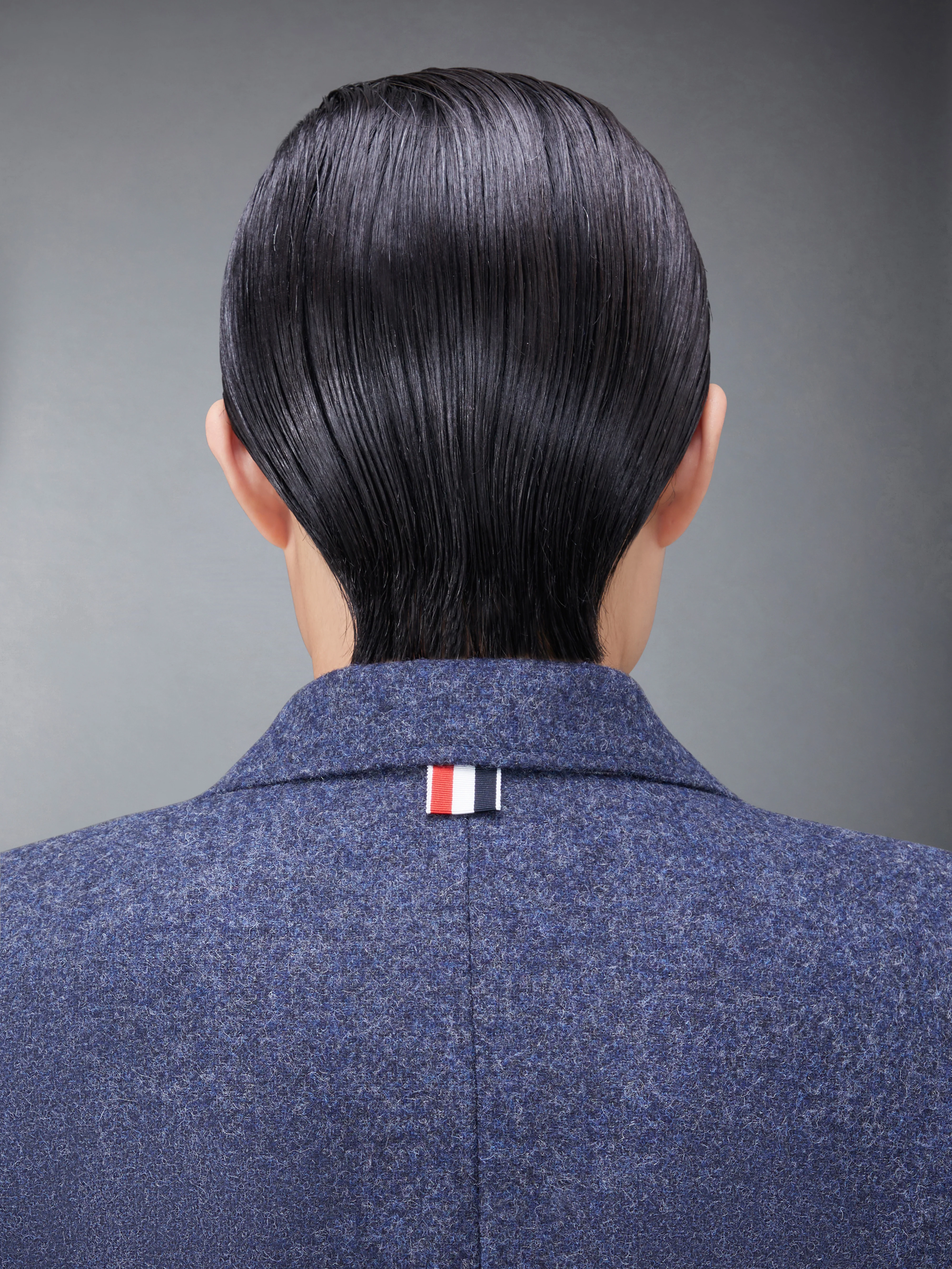 Solid Shetland Wide Lapel Overcoat - Image 4