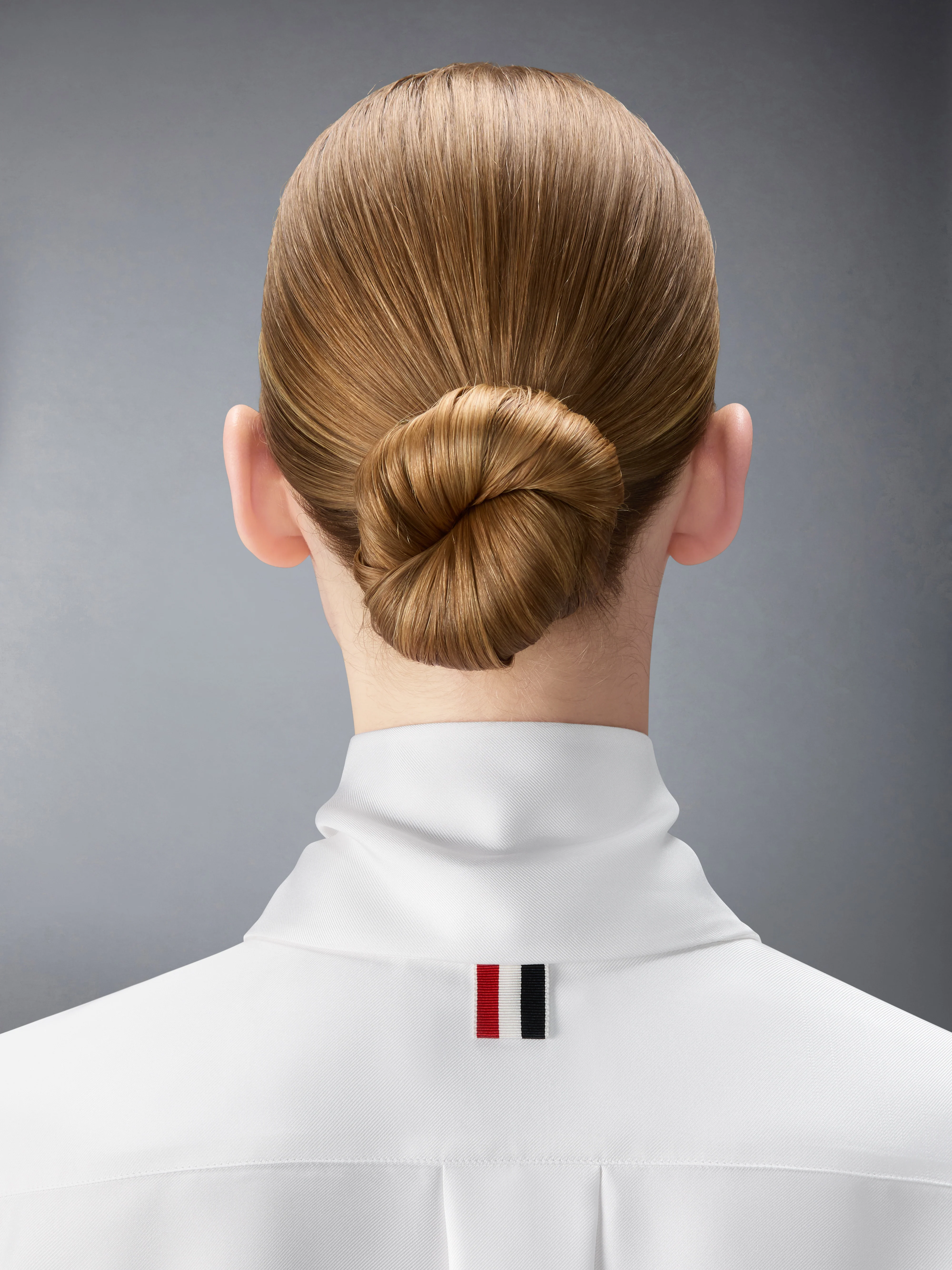 SOLID SILK TWILL DETACHABLE COLLAR SHIRT - Image 7