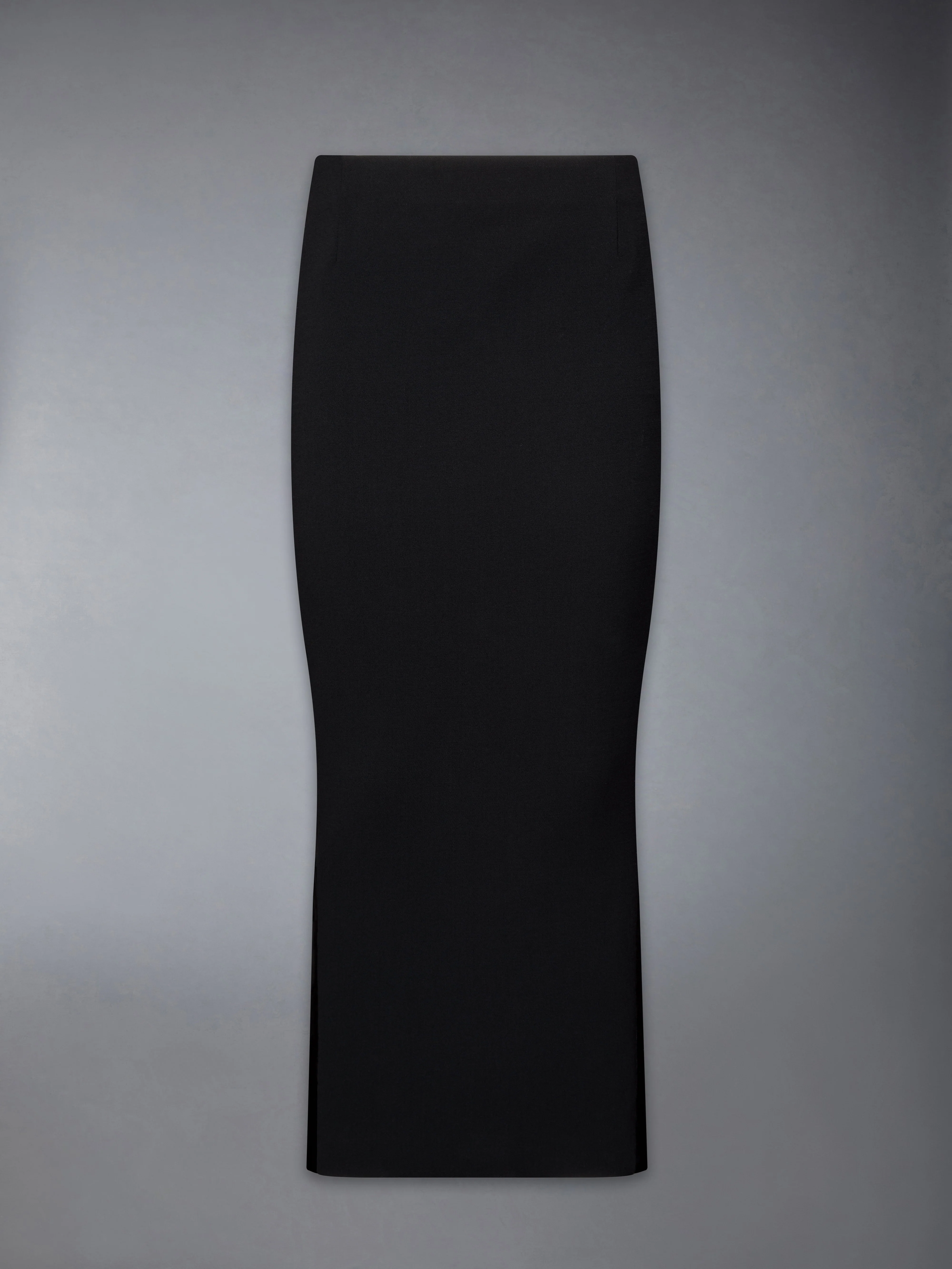 SOLID WOOL CREPE LOW RISE MAXI HOBBLE SKIRT - Image 7
