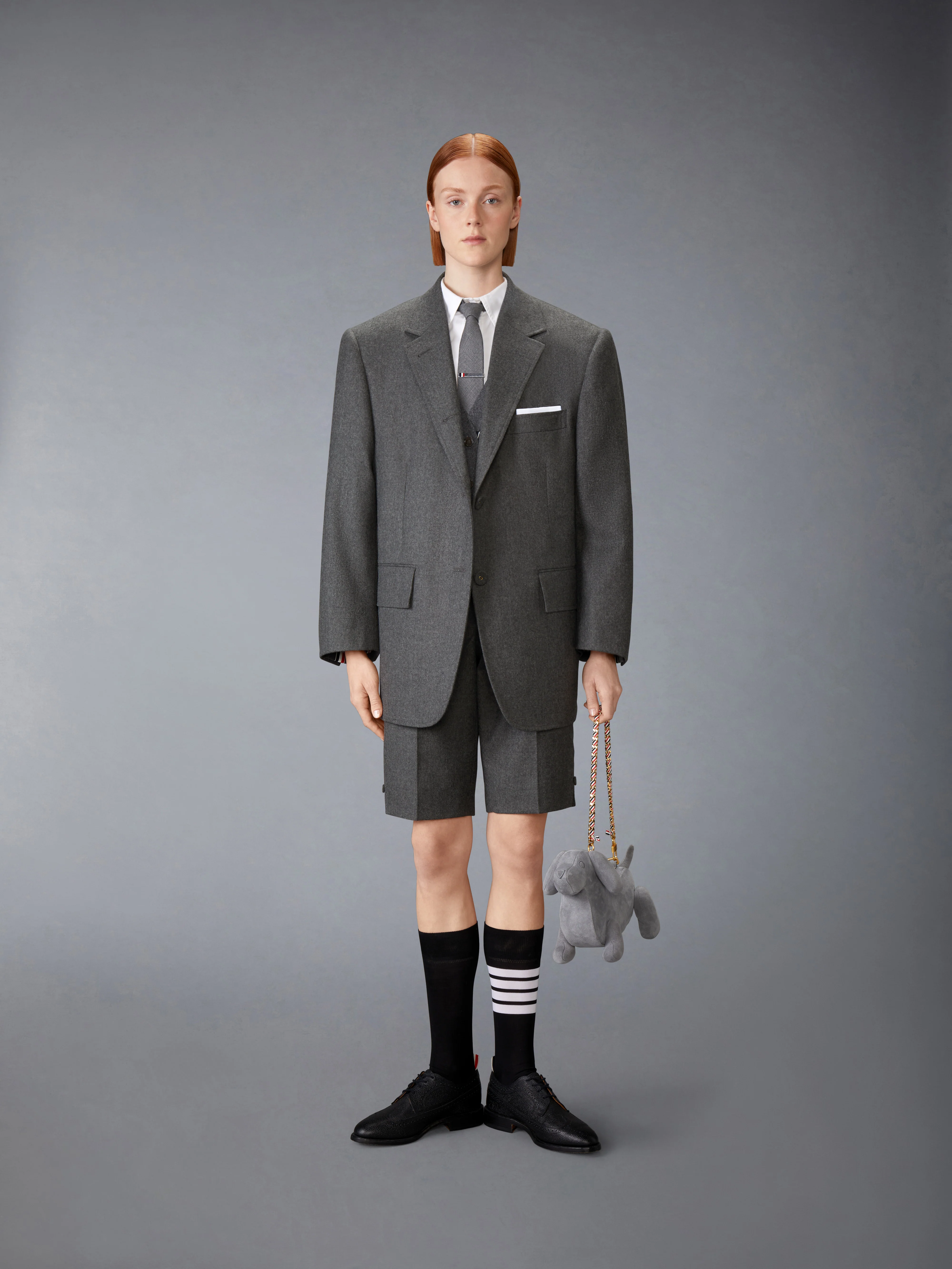 SOLID WOOL FLANNEL BERMUDA SHORT - Image 3