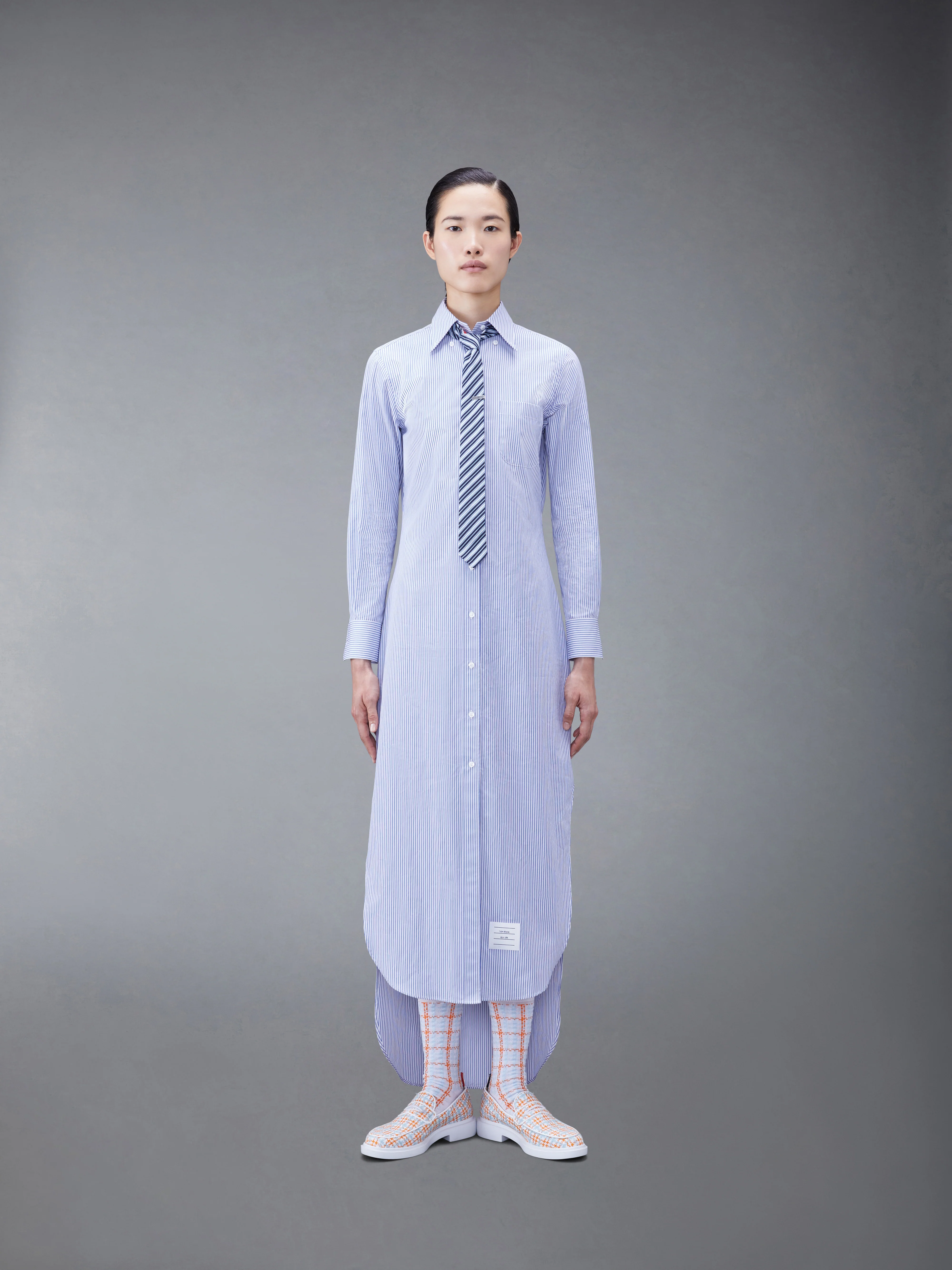 STRIPE POPLIN MAXI SHIRTDRESS - Image 4