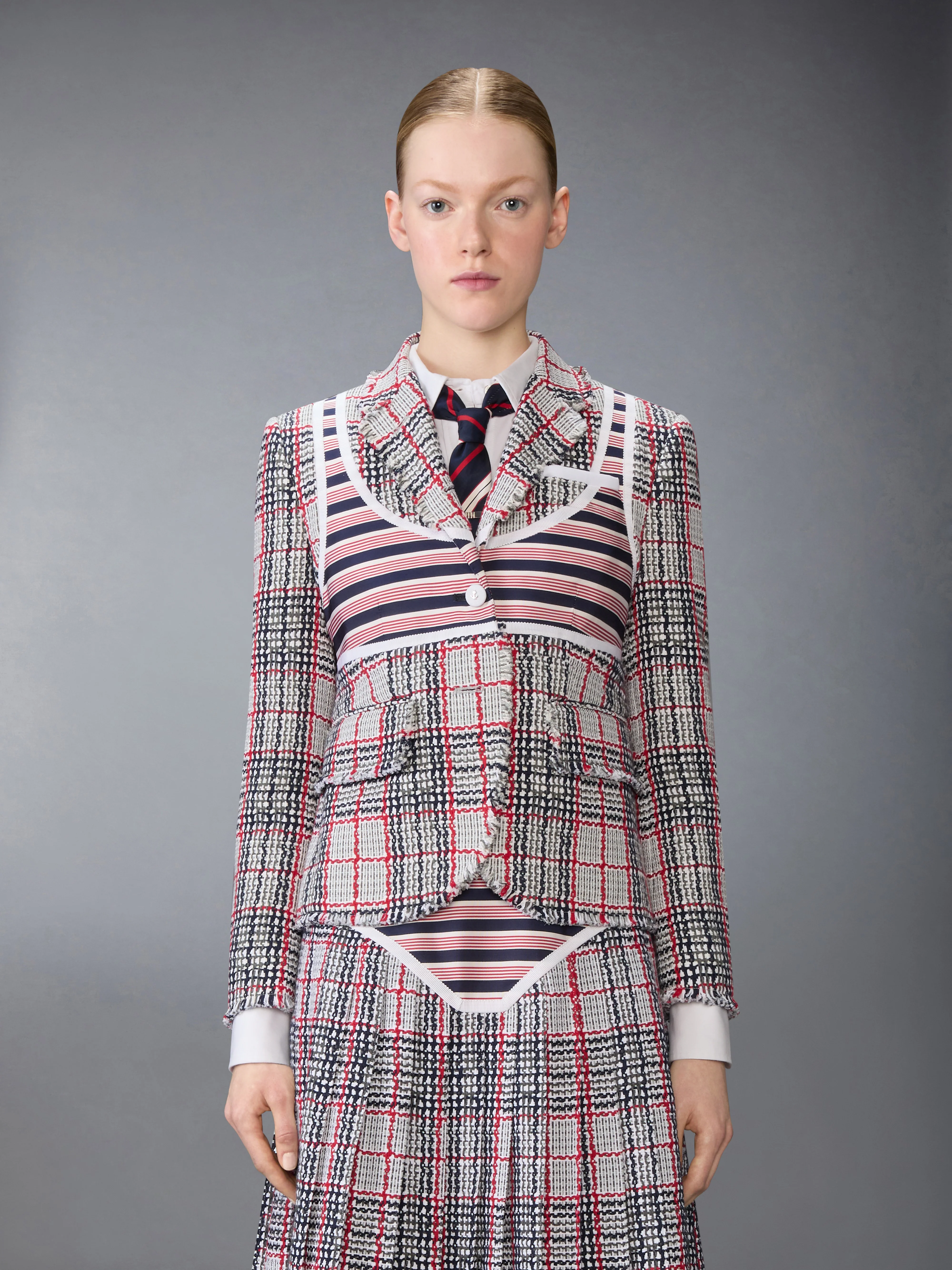 SUMMER TWEED TROMPE L’ŒIL BIKINI FRAY EDGE SPORTCOAT